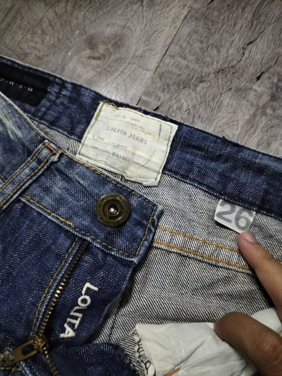 14th Addiction FLARE lolita jean stone wash distressed style japanese brand Size 31" - 6 Thumbnail