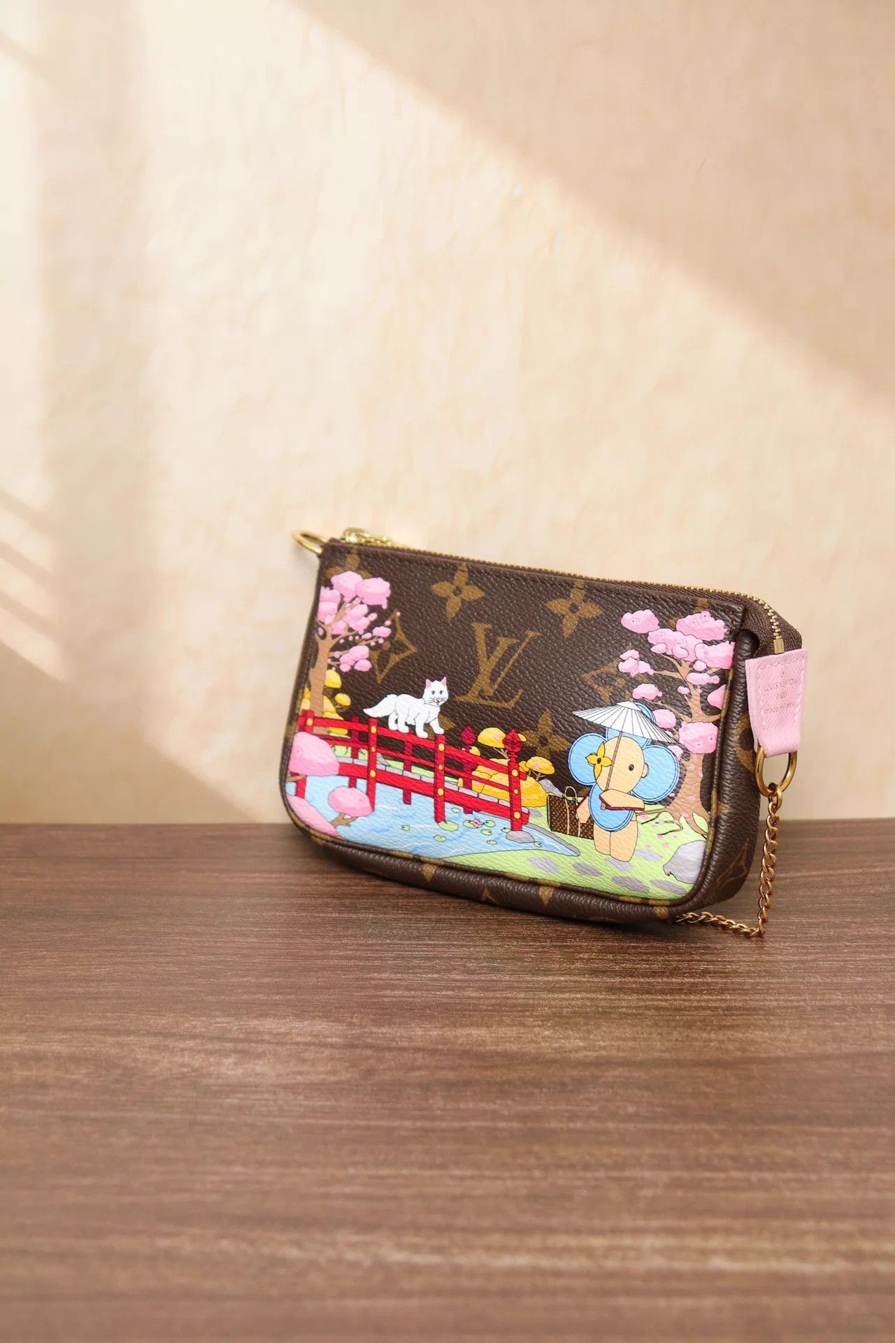 Louis Vuitton Louis Vuitton Sakura Cat Pochette 15x10x3 21 Size ONE SIZE - 2 Thumbnail