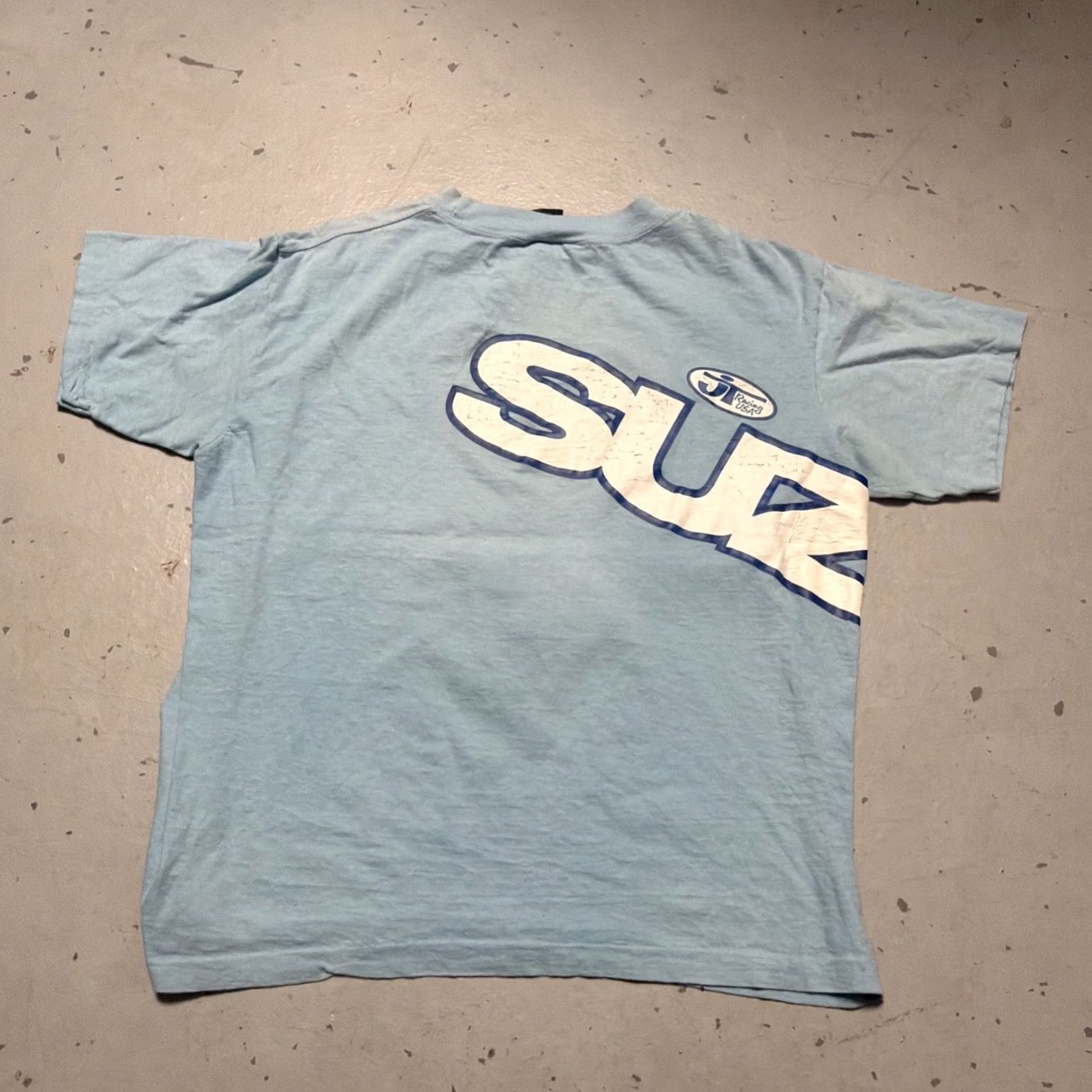 Anvil VINTAGE Anvil Shirt XL Blue 1980s Suzuki Racing Made USA Size US XL / EU 56 / 4 - 6 Thumbnail