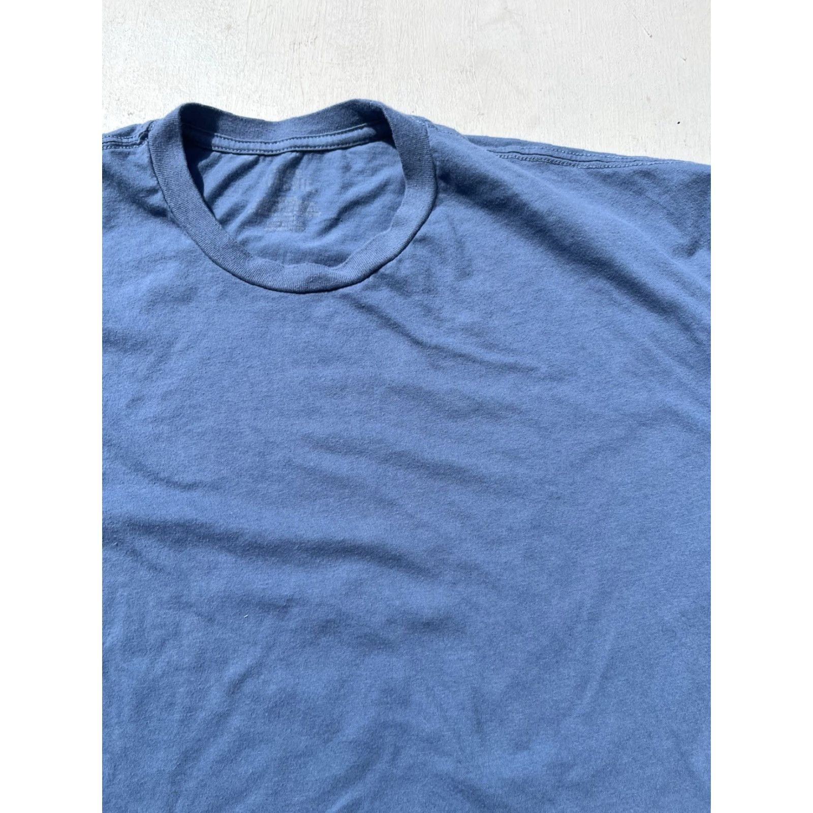 Vintage True Classic T-Shirt Blue Solid XL Men’s Heritage 50s Iconic Brando Dean Shirt, Cotton Blend, Short Sleeve, Regular Fit, Logo Size US XL / EU 56 / 4 - 2 Thumbnail