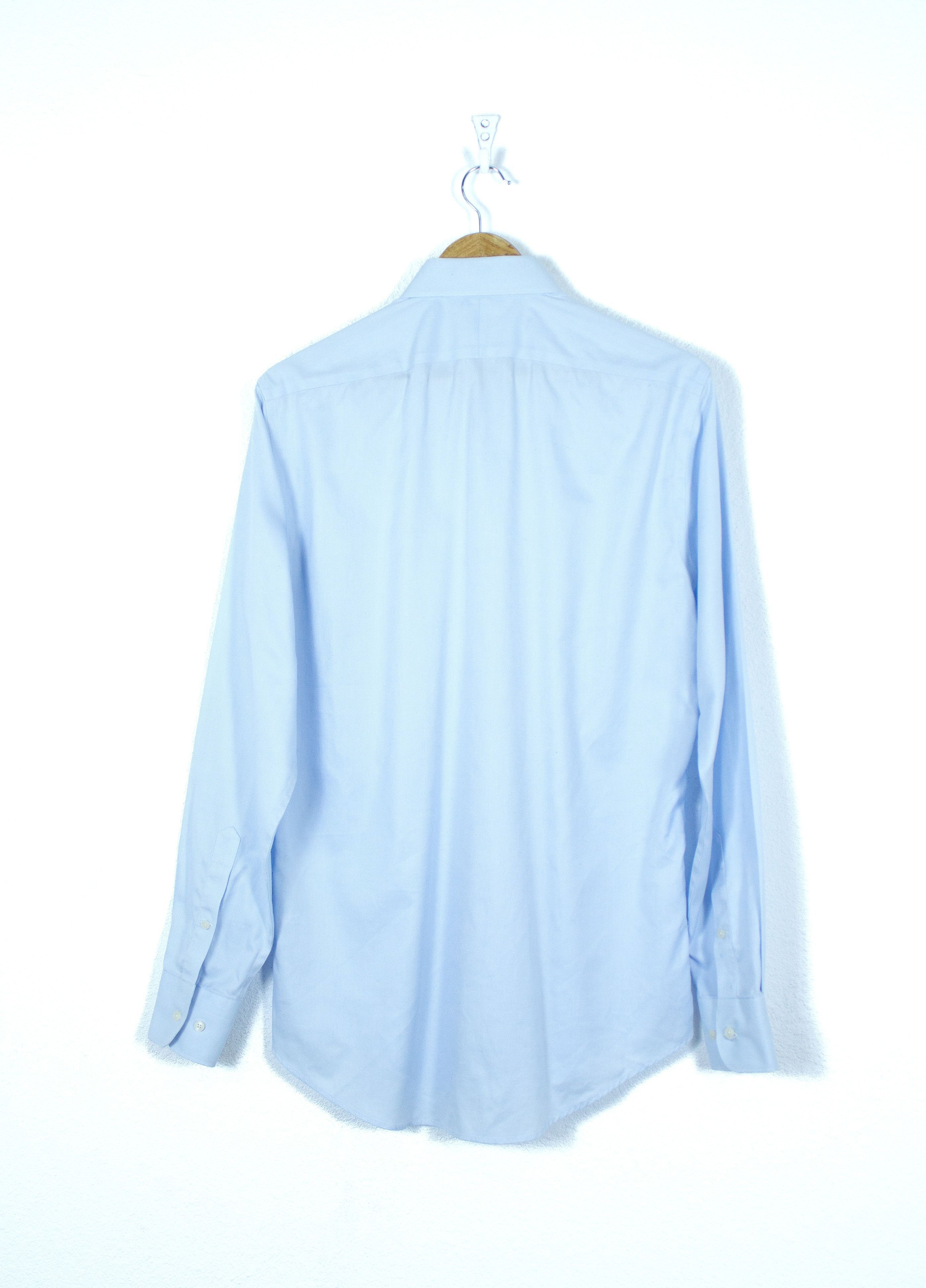 Suitsupply Suitsupply Blue Traveller Cotton Formal Shirt Size US L / EU 52-54 / 3 - 5 Thumbnail