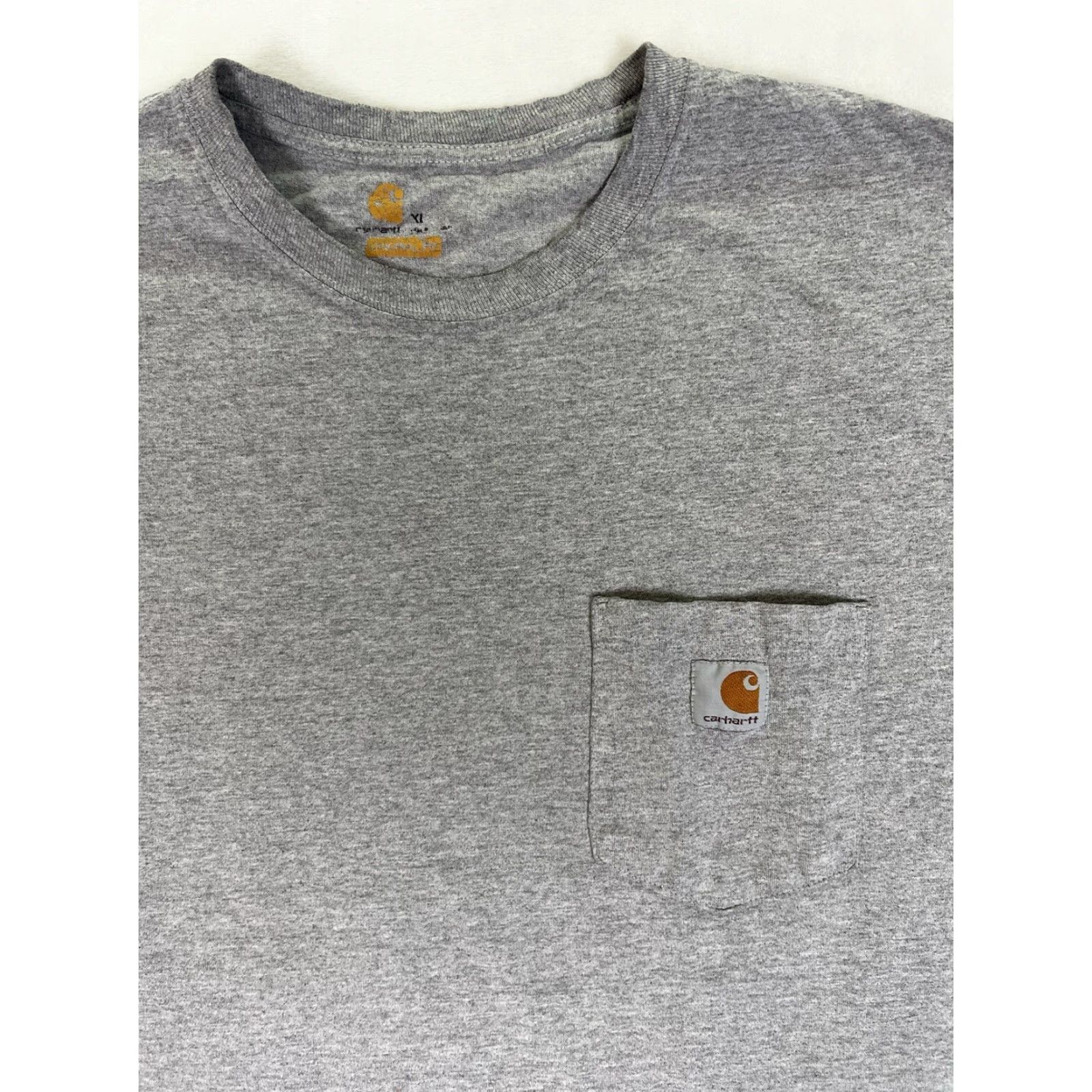 Carhartt VINTAGE Carhartt Gray Pocket Tee T-Shirt XL Work Wear Mens Shirt 90s Grunge K87 Size US XL / EU 56 / 4 - 2 Thumbnail