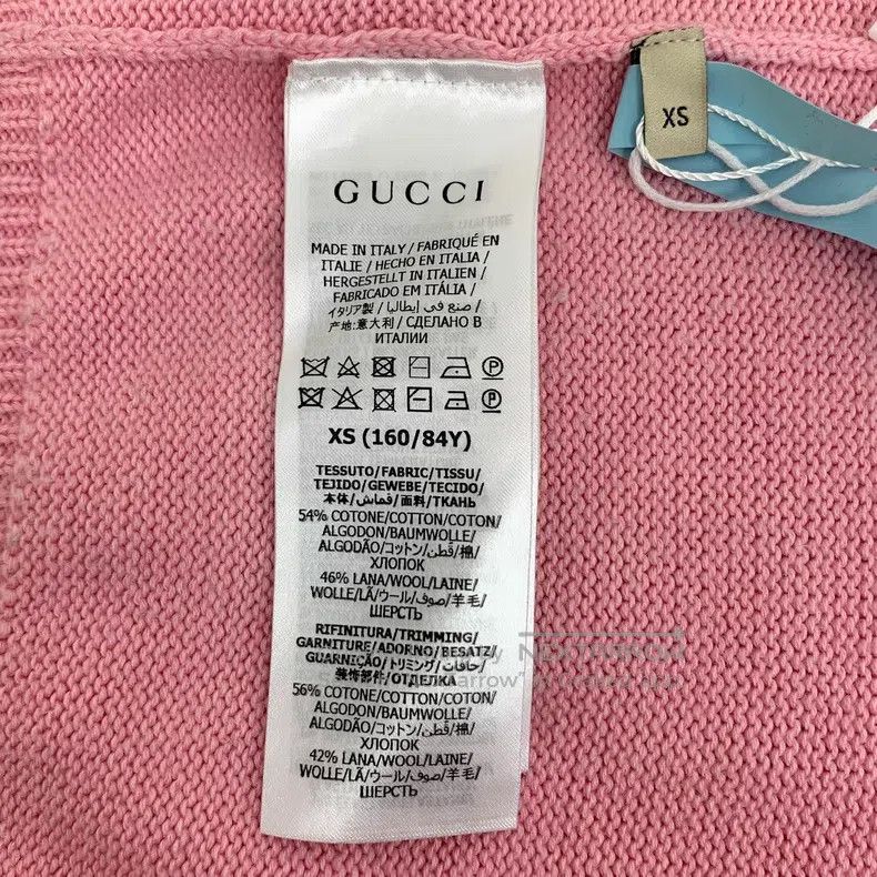 Gucci Gucci Light pink apple inlaid cotton round-neck short-slee Size XS / US 0-2 / IT 36-38 - 6 Thumbnail