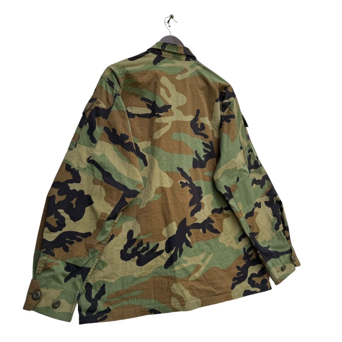 Vintage Us Army Woodland Camouflage Hot Weather Shirt Jacket Size US L / EU 52-54 / 3 - 6 Thumbnail