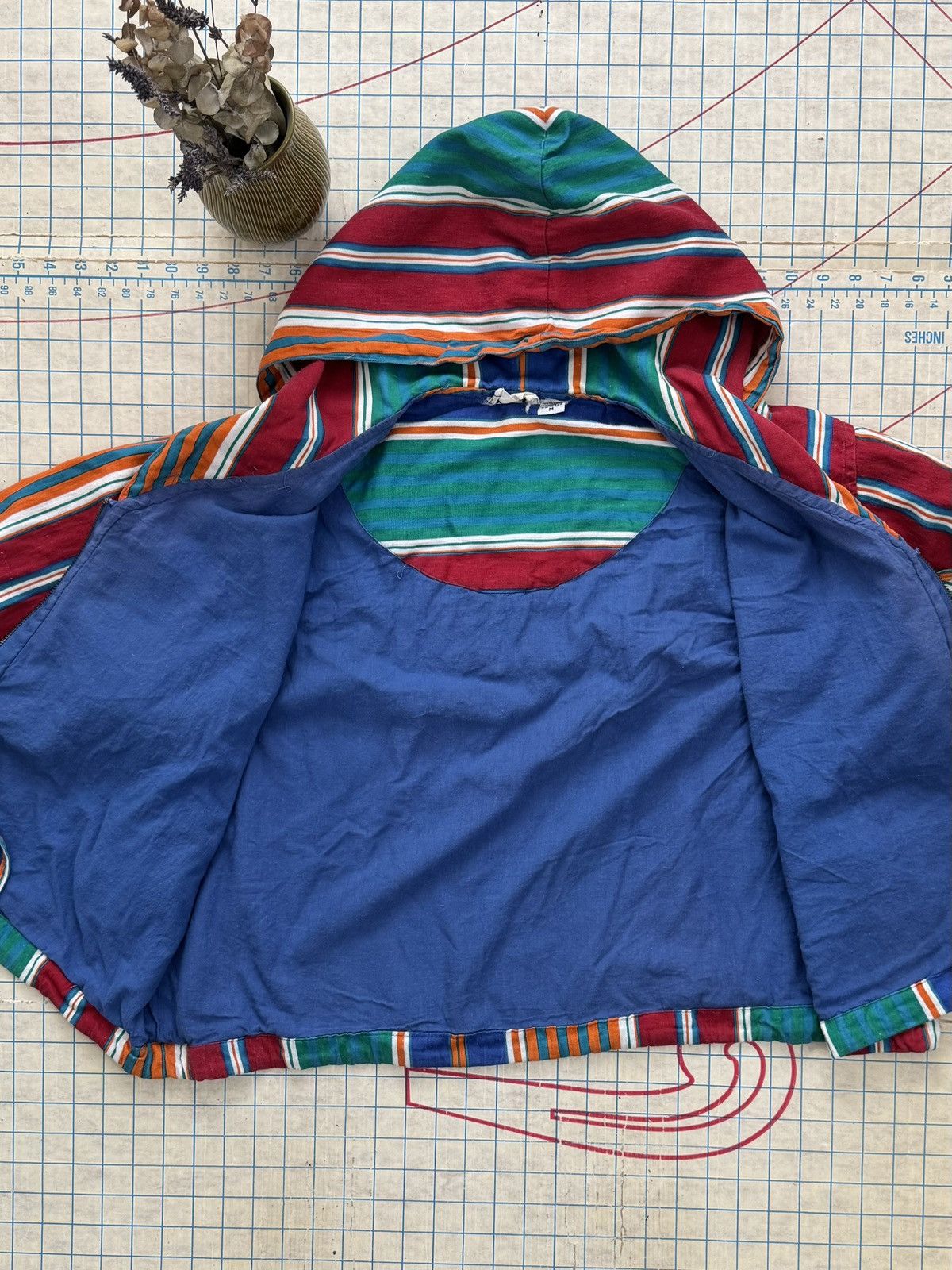 Vintage Vintage Regard! Striped Lightweight Cropped Fit Jacket Women Size M / US 6-8 / IT 42-44 - 8 Thumbnail