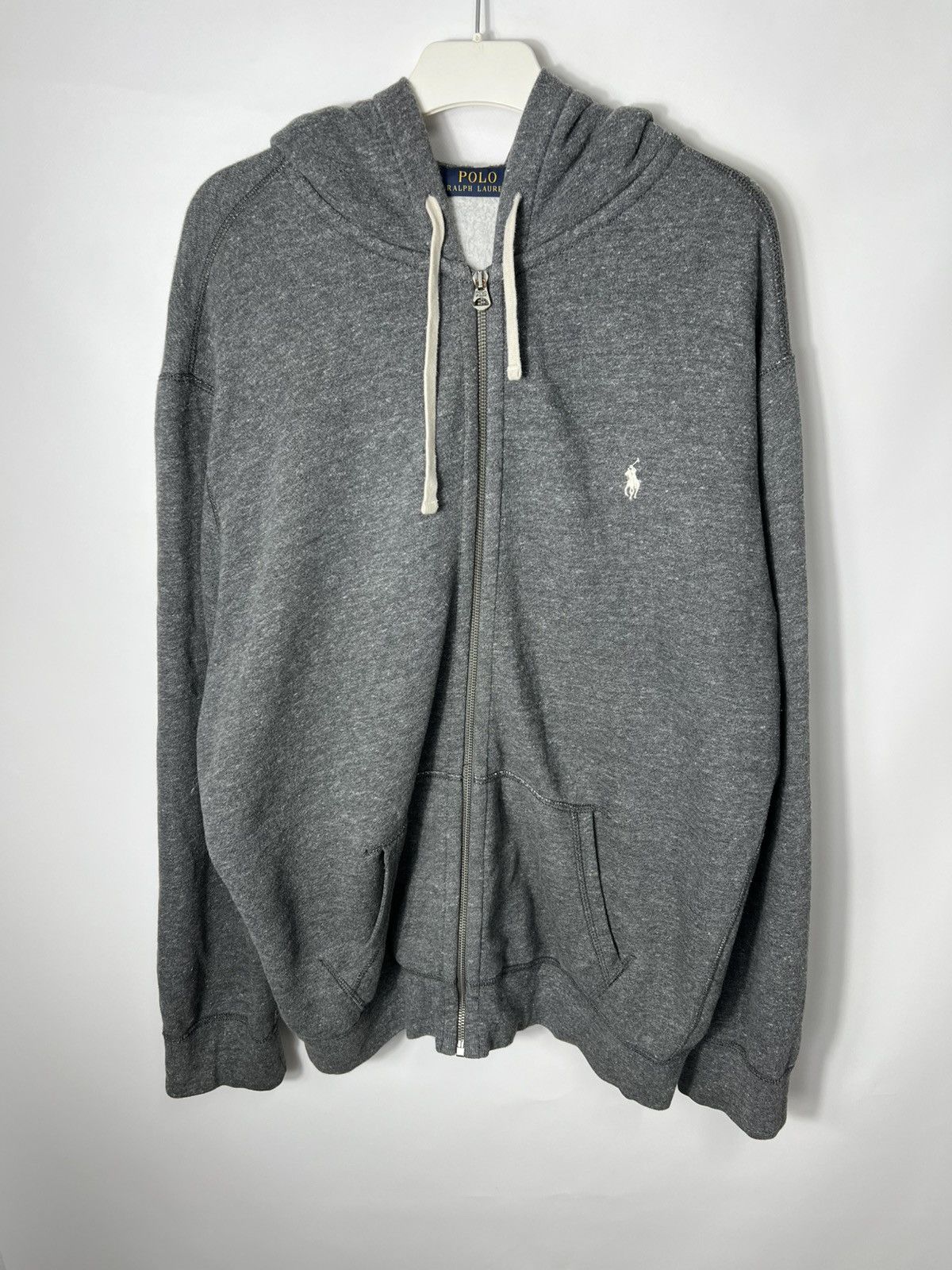 Polo Ralph Lauren Vintage streetwear y2k Polo Ralph Lauren Gray Zip Hoodie Size US XXL / EU 58 / 5 - 1 Thumbnail