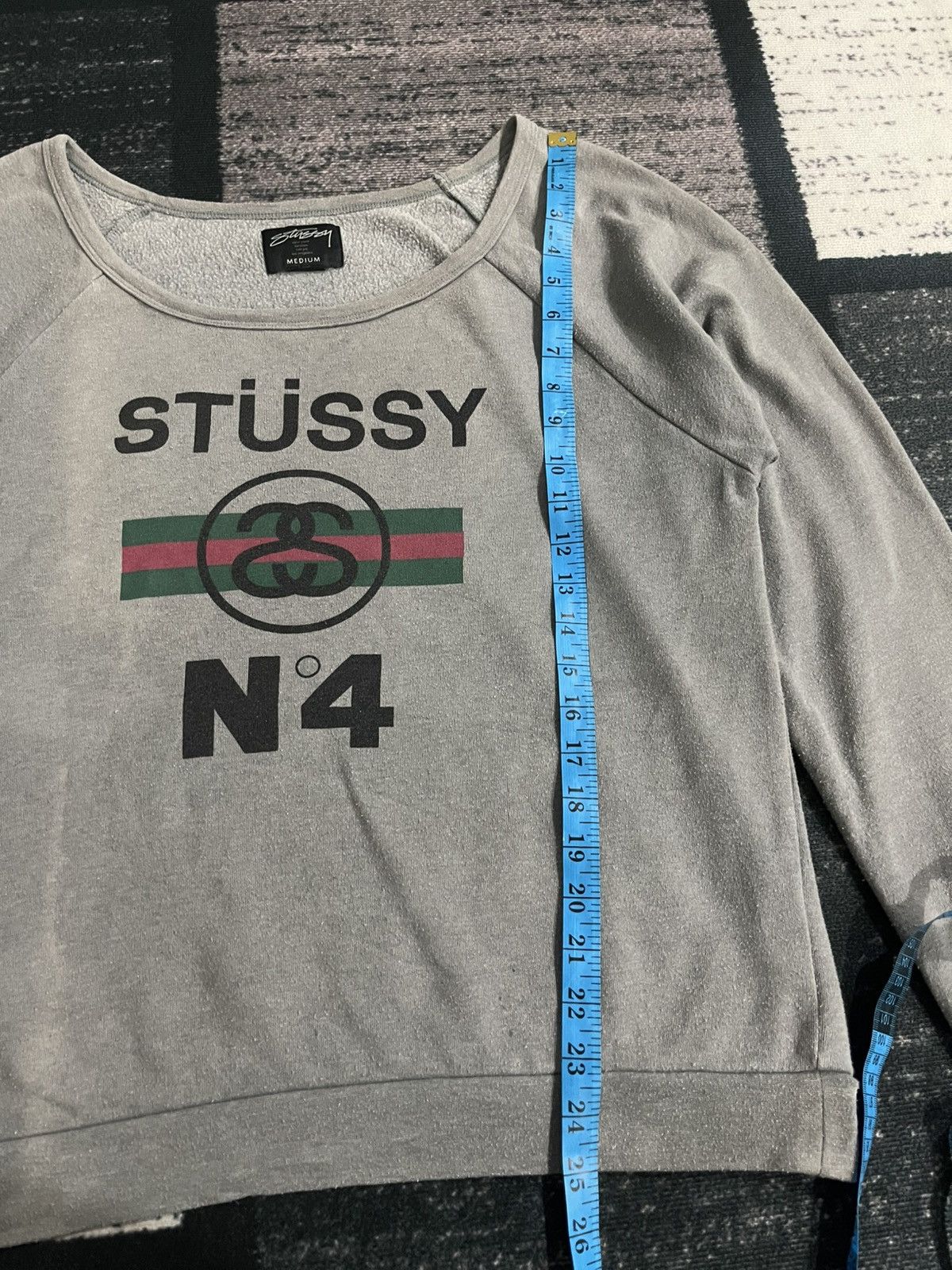 Stussy × Vintage Vintage Stussy No 4 x Gucci Sweatshirt Size M / US 6-8 / IT 42-44 - 15 Thumbnail