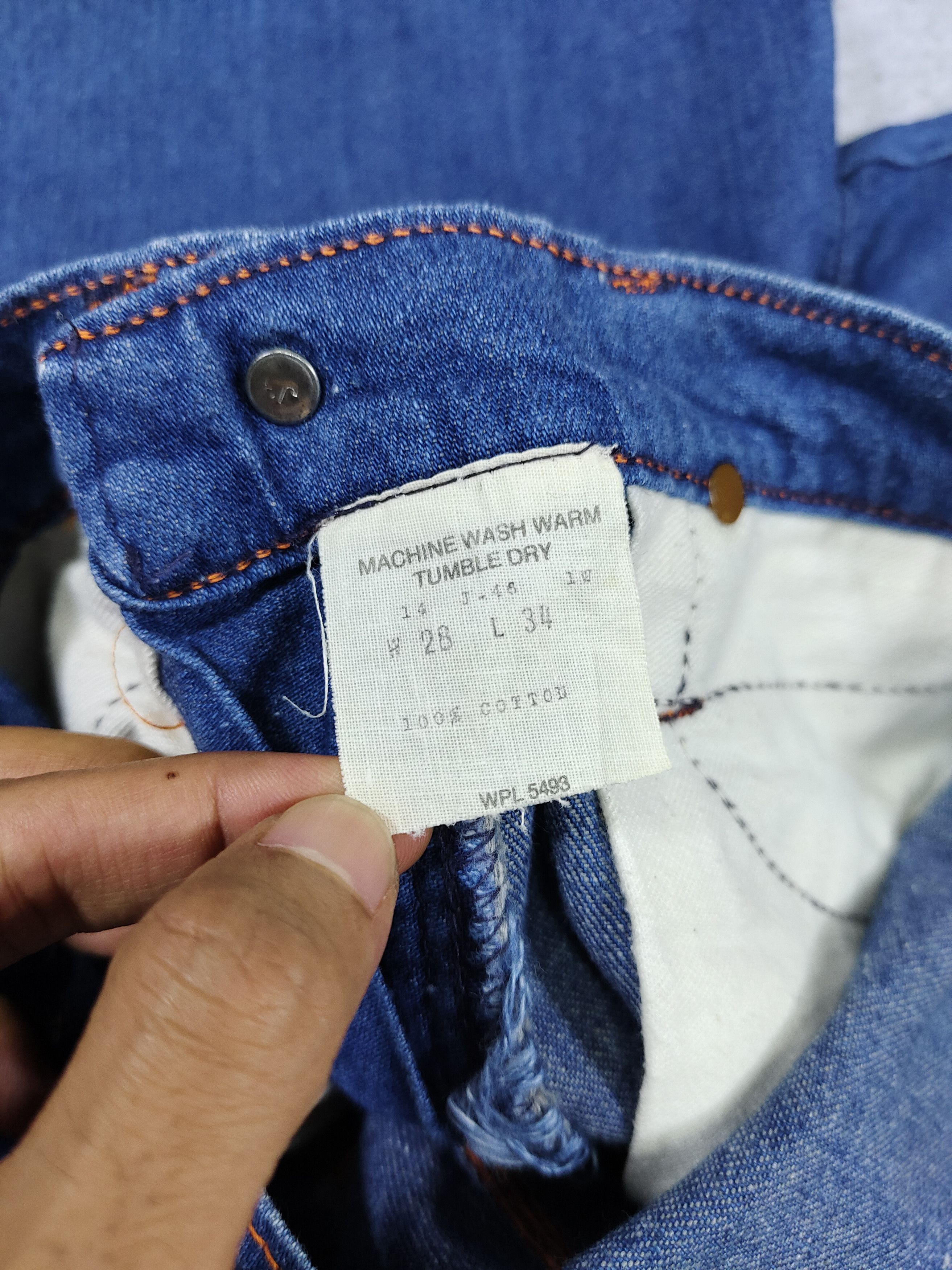 Vintage 60s DEE CEE🔥Classic American Carpenter Utility Denim Shorts Size US 28 / EU 44 - 10 Thumbnail