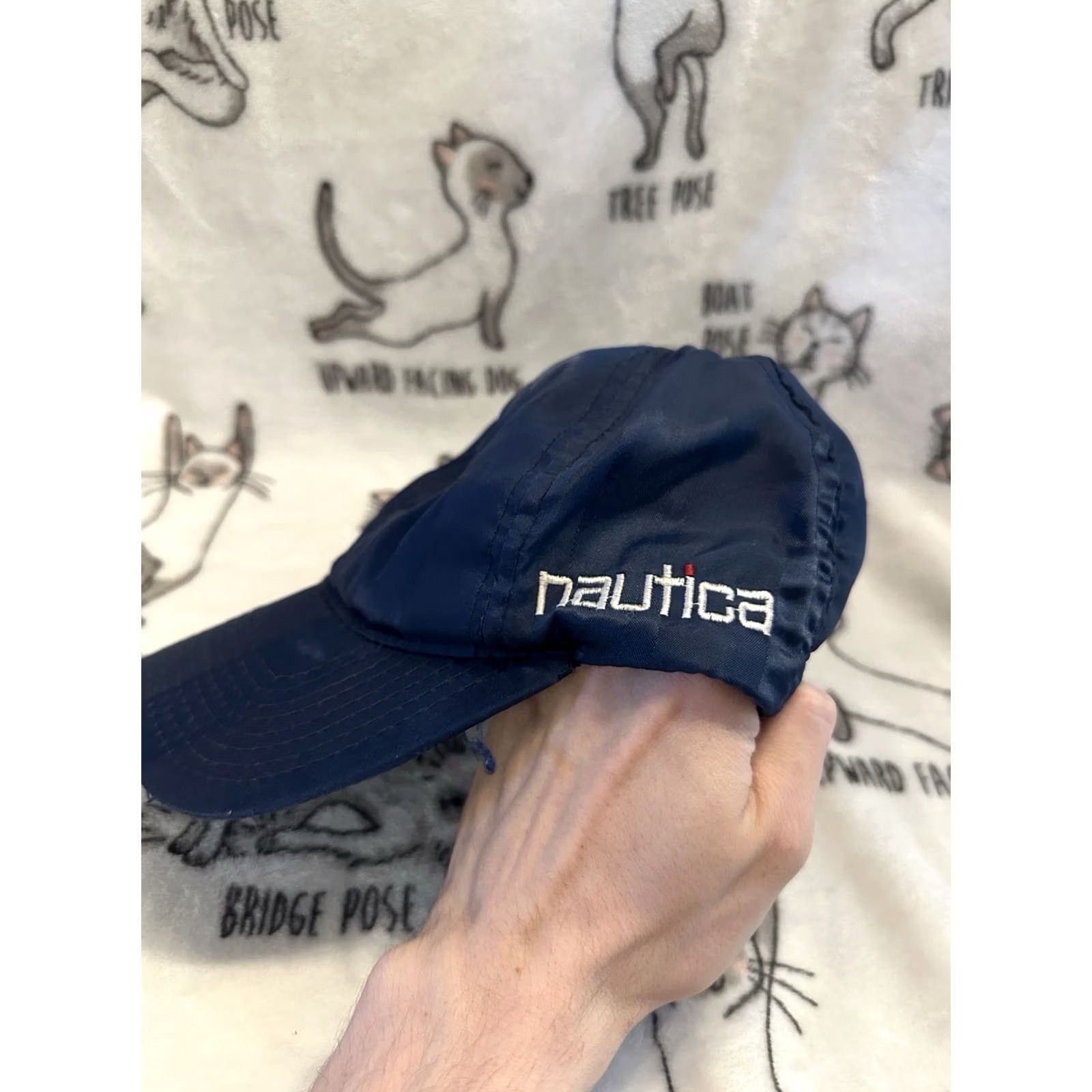 Nautica VINTAGE Nautica Hat Navy Blue Nylon SnapBack Size ONE SIZE - 4 Thumbnail