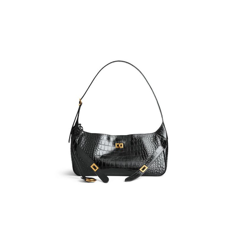 Balenciaga o1srvl11e0326 Size: OS / Bel Air Small Shoulder Bag in Black Size ONE SIZE - 1 Thumbnail
