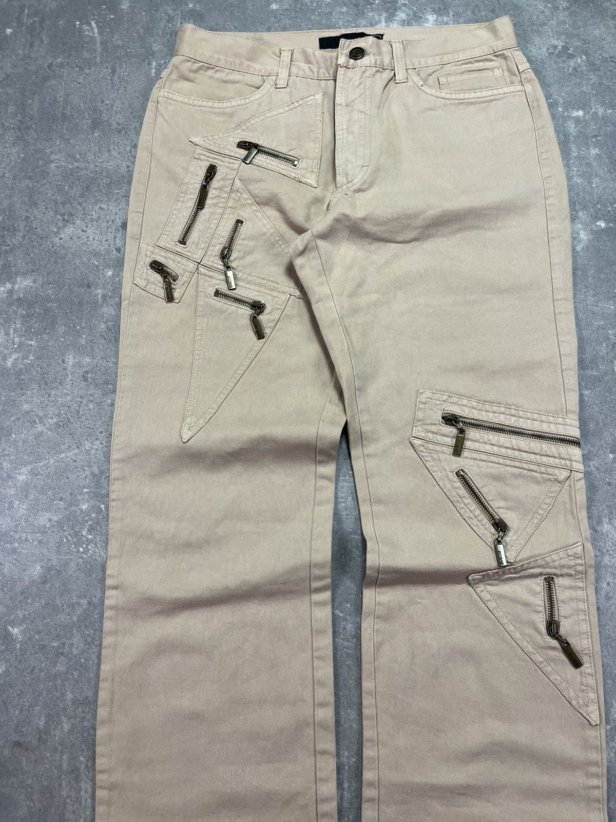 Just Cavalli SS05 Just Cavalli Geometrical Pockets Multi Zipper Pants 44 Size US 30 / EU 46 - 3 Thumbnail
