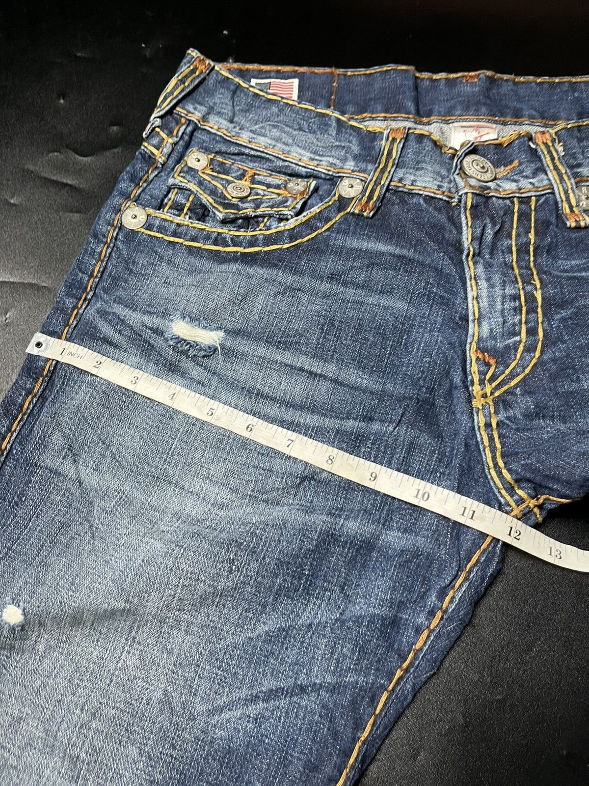 If Six Was Nine TRUE RELIGION TRUE FLARE JEANS Size US 31 - 19 Thumbnail