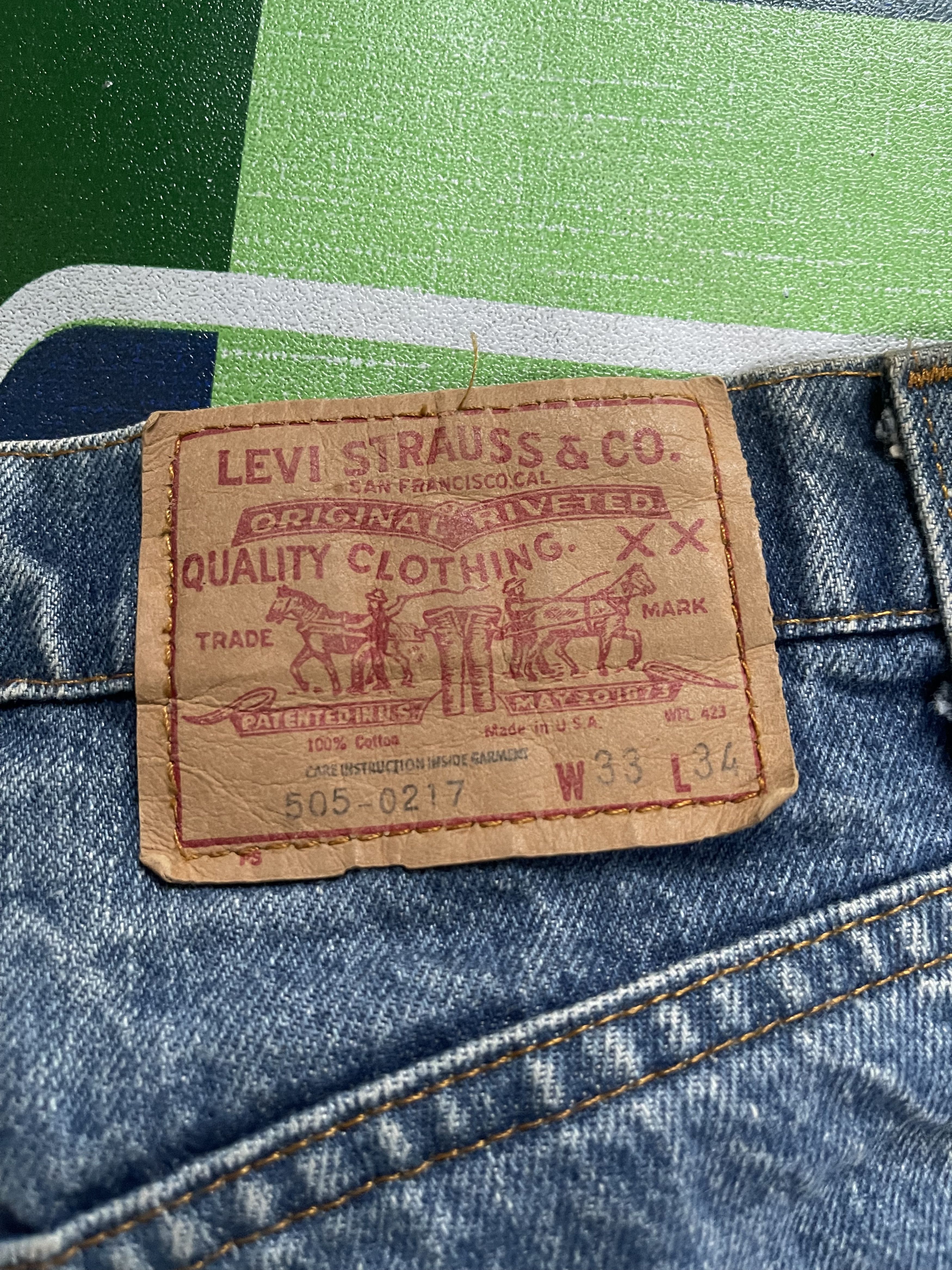 Levi's × Vintage Vintage 80s Levis 505 Jeans USA Size US 33 - 3 Thumbnail