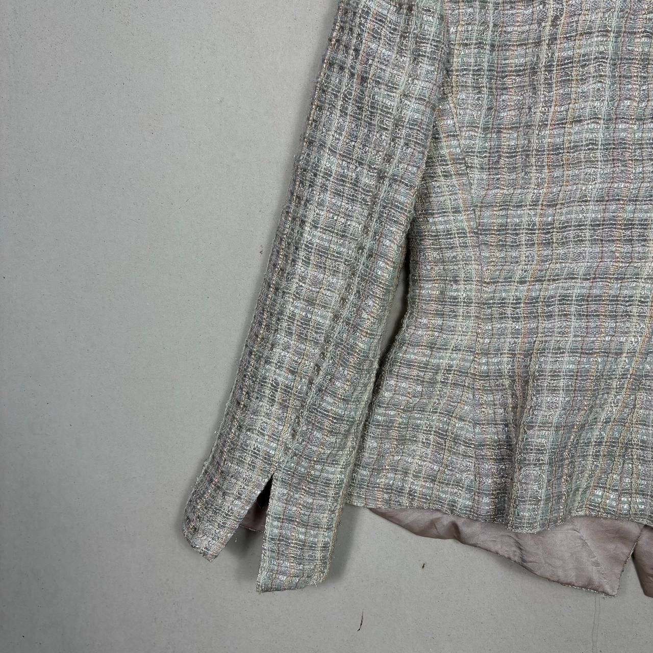 Giorgio Armani Giorgio Armani Woven Boucle Tweed Jacket Blazer Size XS / US 0-2 / IT 36-38 - 7 Thumbnail