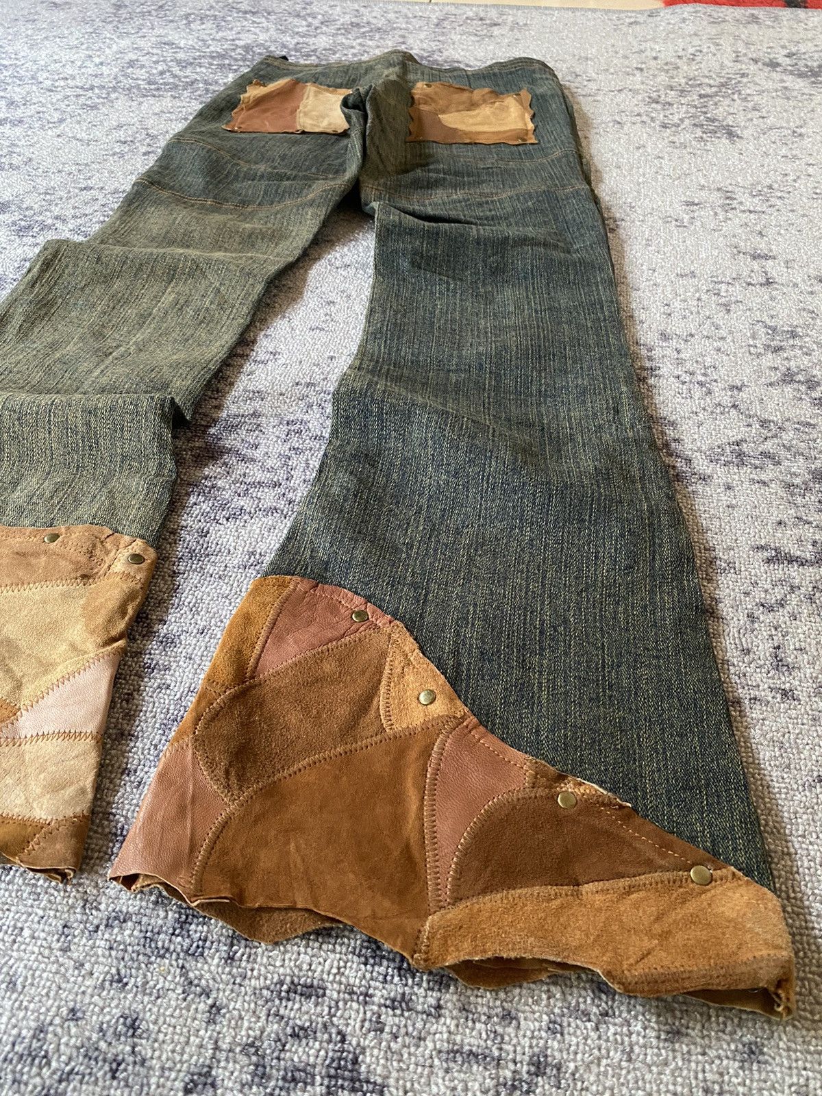 Le Grande Bleu (L.G.B.) Y2k deep ifsixwasnine lgb goa style flare jeans Size US 28 / EU 44 - 3 Thumbnail