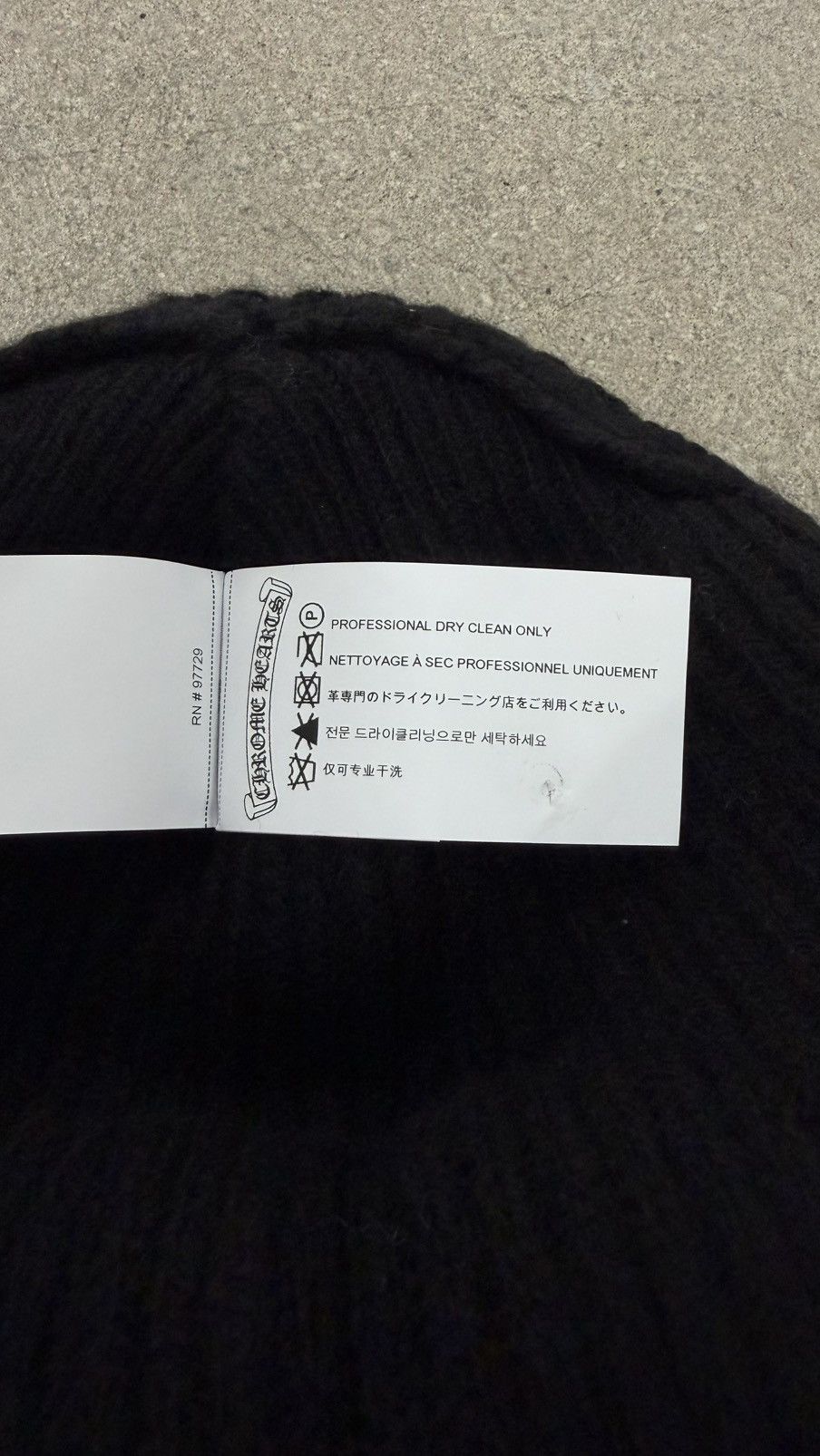 Chrome Hearts RARE! Chrome Hearts Stadium Big Daddy "Black" beanie Size ONE SIZE - 5 Thumbnail