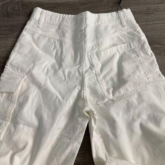 Rag & Bone NWT RAG & BONE Nora Cargo Pant in Optic White Women Size 26 Size 26" / US 2 / IT 38 - 5 Thumbnail