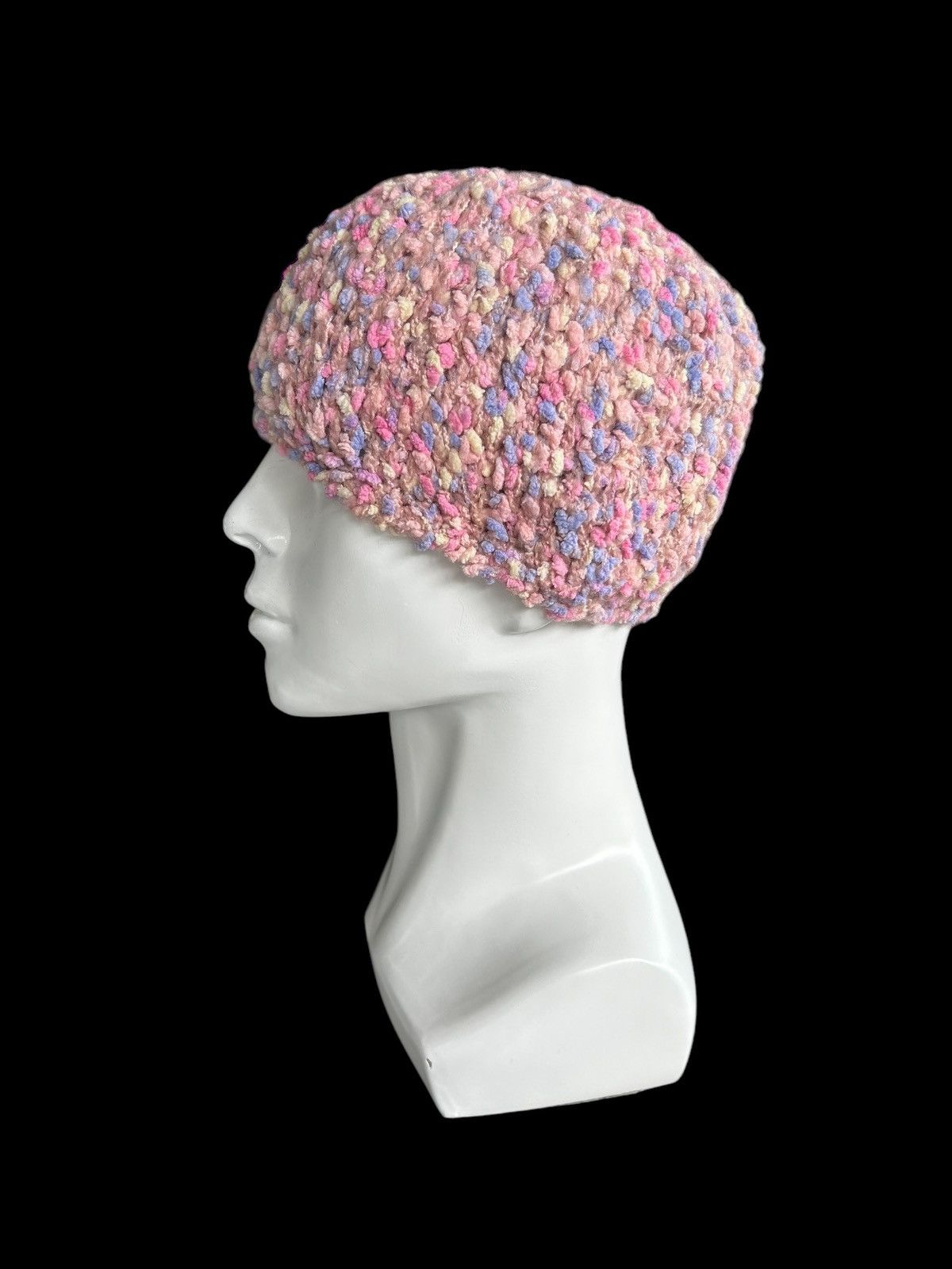 Japanese Brand × Kapital × Vintage Crochet Knitted Handmade Beanie Hats Rare☠️☠️ Size ONE SIZE - 3 Thumbnail
