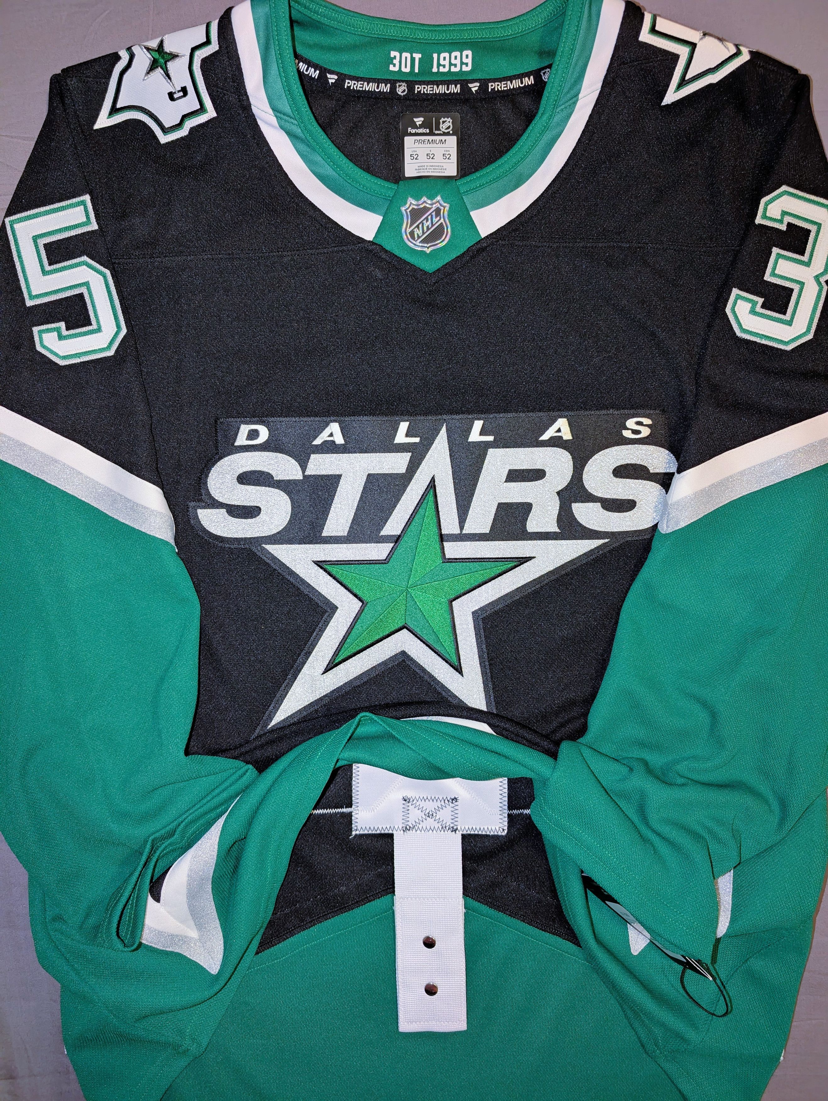 NHL Wyatt Johnston Dallas Stars 3rd jersey Fanatics Premium sz52 Size US L / EU 52-54 / 3 - 2 Thumbnail
