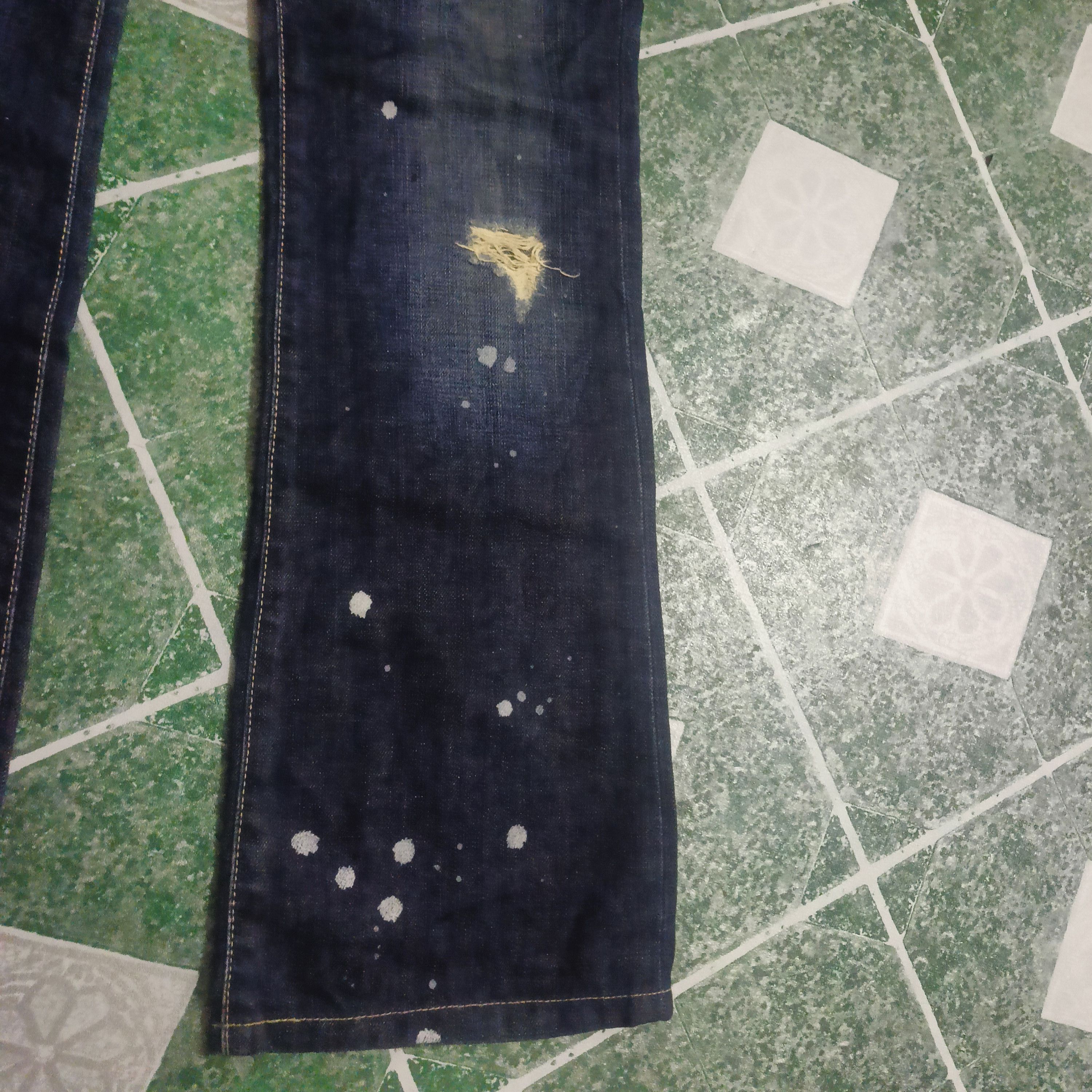 Levi's 💥Insane 90s Levis 708 Distressed Paint Splatter Bootcut Size US 28 / EU 44 - 9 Thumbnail