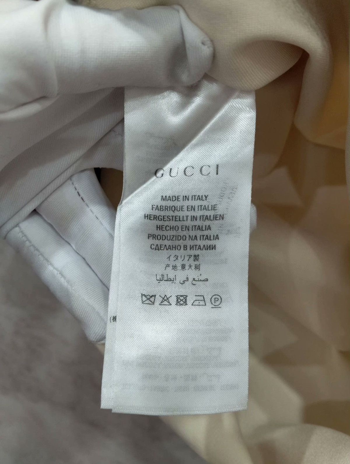 Gucci Gucci Cream Jersey Grosgrain-Trimmed Detail Mini Dress Size S / US 4 / IT 40 - 6 Thumbnail