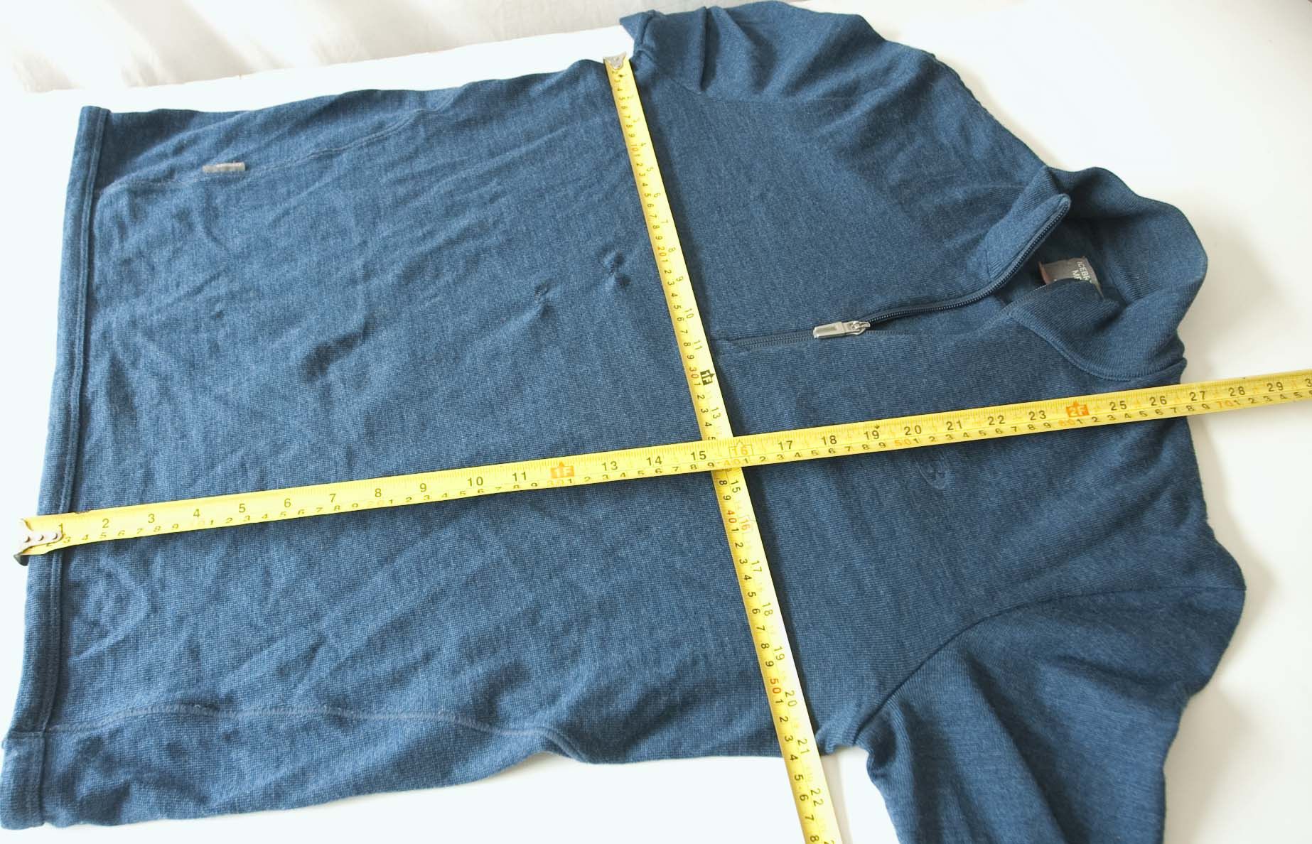Icebreaker Icebreaker Sweater 1/3 Zip Size M Blue Distressed Size US M / EU 48-50 / 2 - 4 Thumbnail