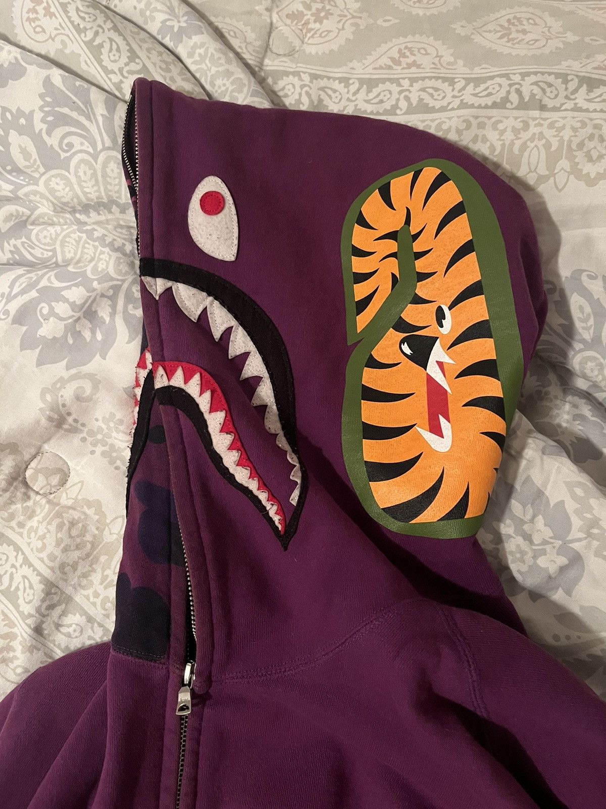 Bape BAPE purple camo hoodie Size US M / EU 48-50 / 2 - 2 Thumbnail