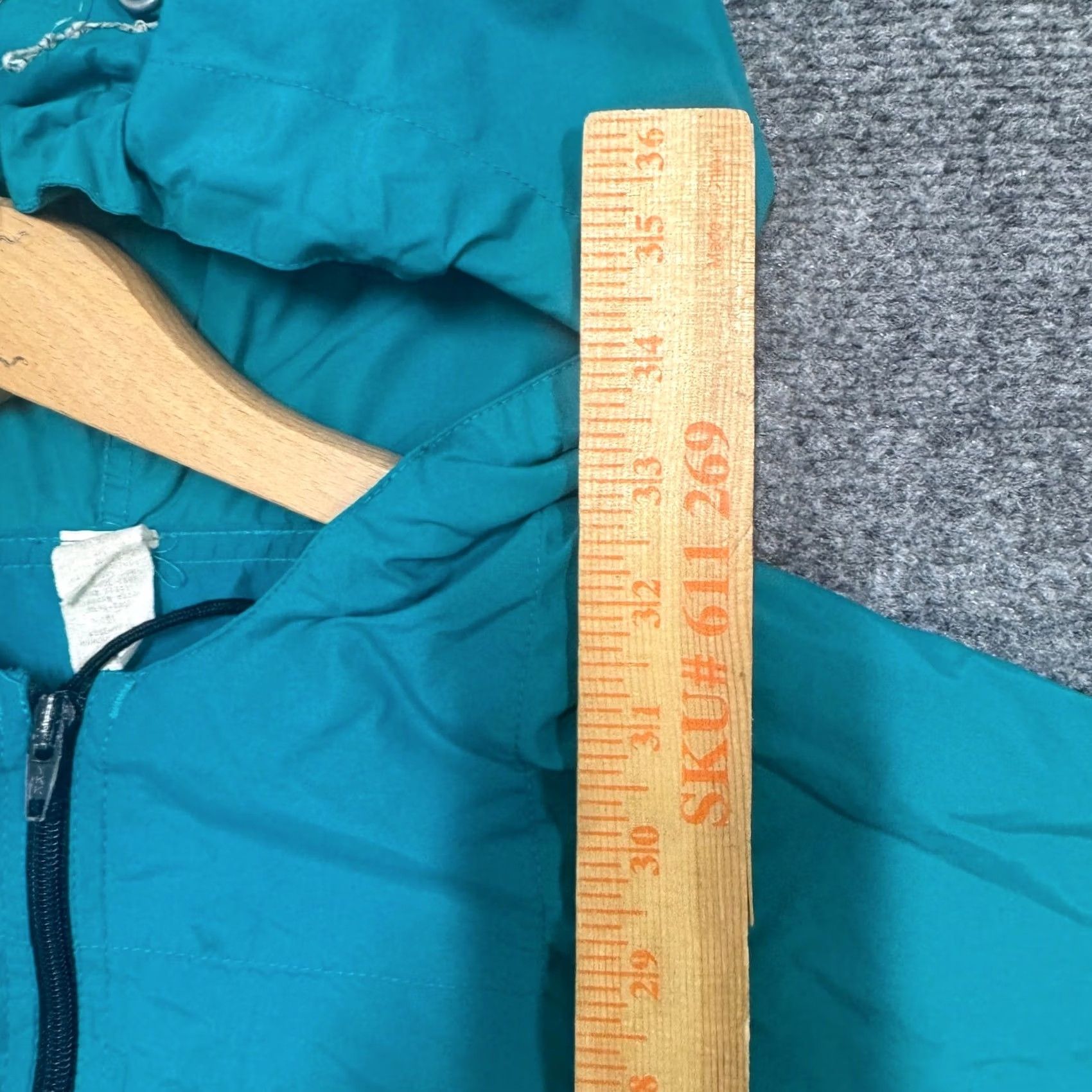 Vintage VINTAGE L.L.Bean Rain Coat Mens XL Nylon Teal 90s Turquoise Overcoat Paper Tag Size US XL / EU 56 / 4 - 6 Thumbnail