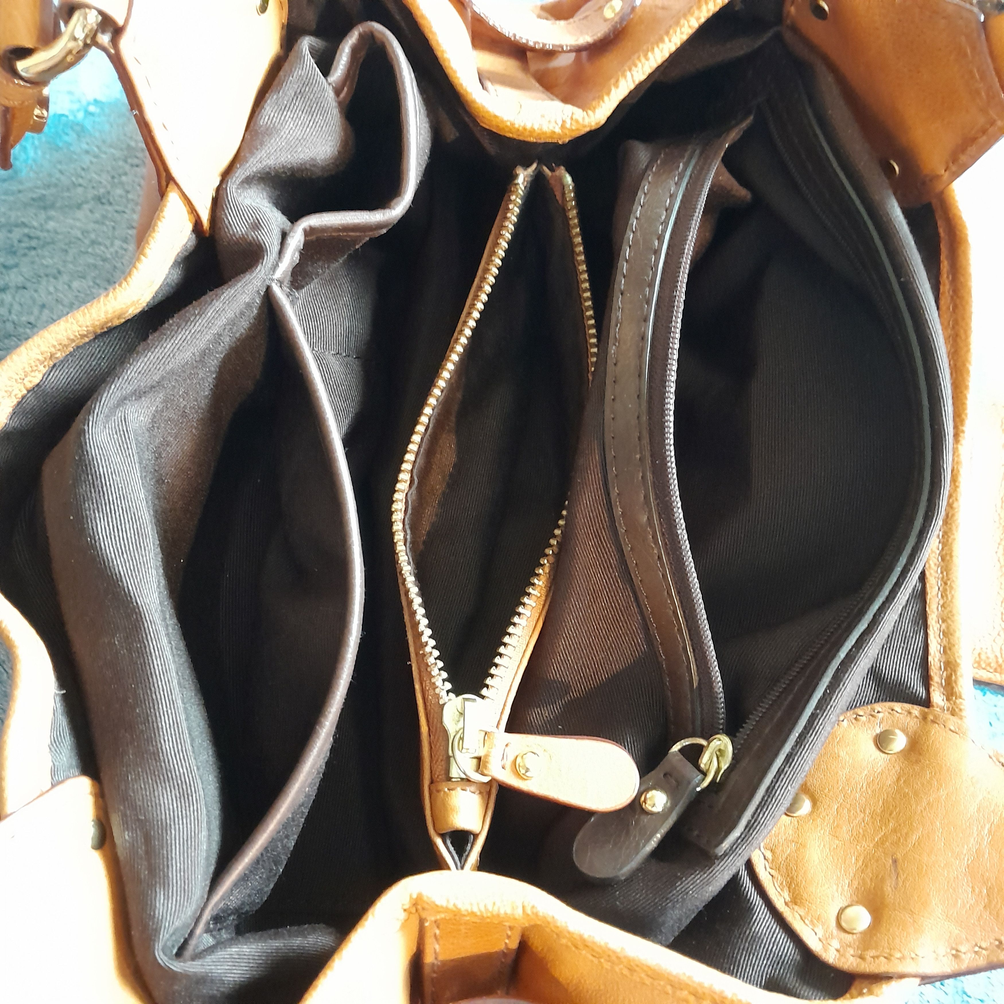 Other Antonio Melani Tan Leather Satchel Handbag Size ONE SIZE - 5 Thumbnail