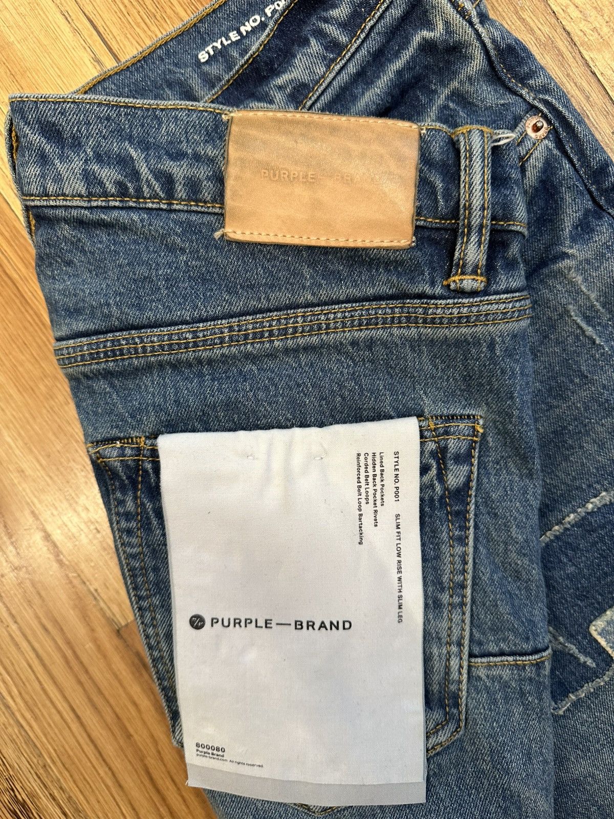 Purple Brand Purple Brand Patched Blue Denim Jeans Size 32 Size US 32 / EU 48 - 4 Thumbnail