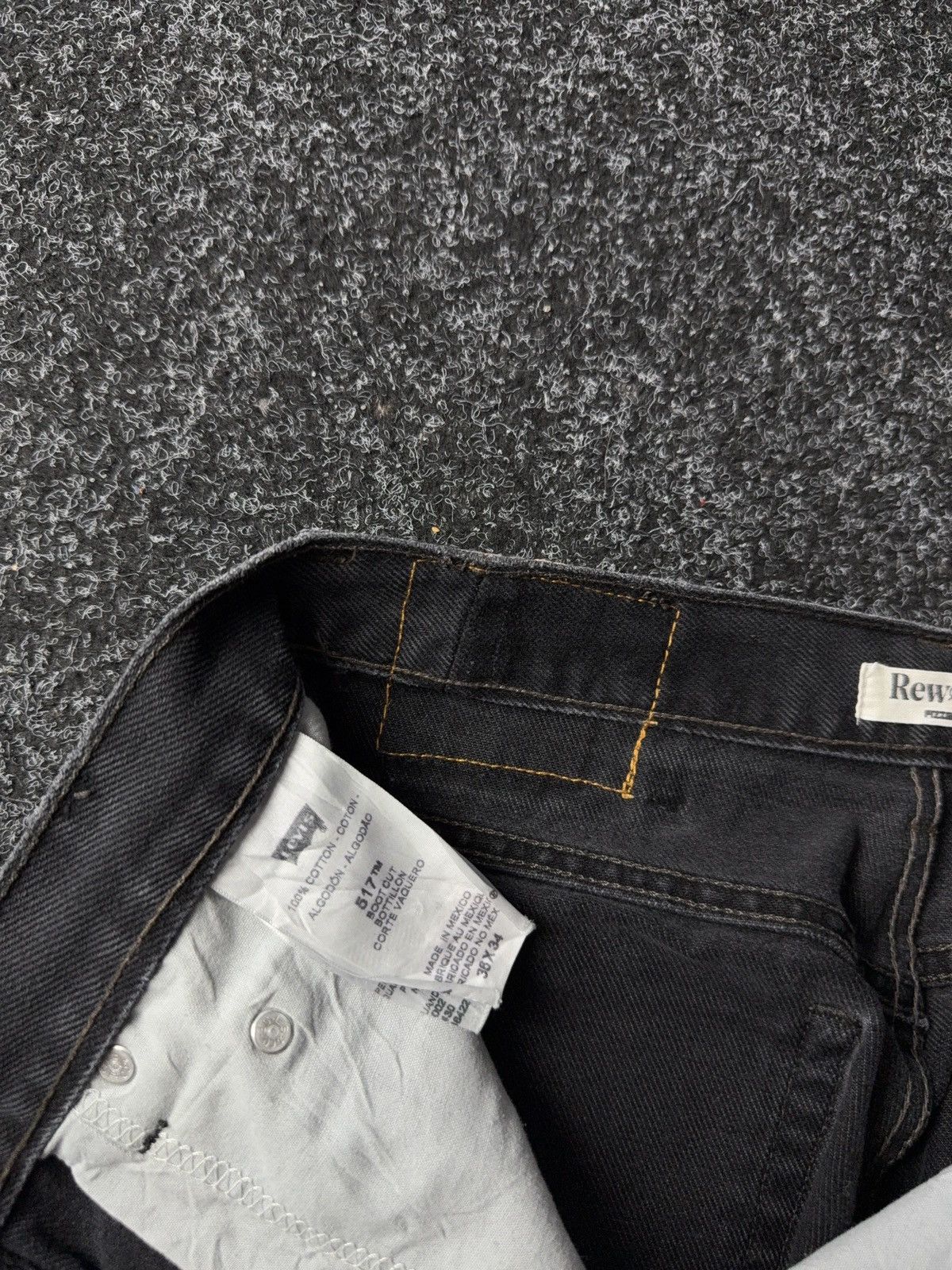 Levi's Vintage 00s Y2K Rework Levi’s 517 Black Jeans Denim pants Size US 29 - 6 Thumbnail