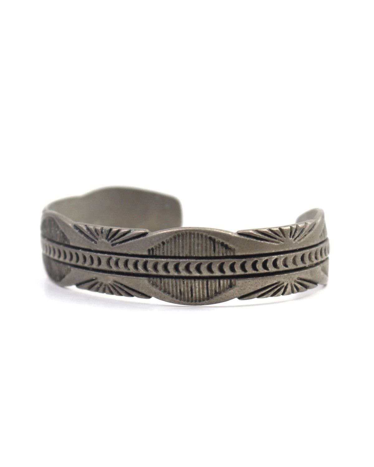 Vintage 2000S JAPANESE MADE TRIBAL ENGRAVED CUFF BRACELET Size ONE SIZE - 2 Thumbnail