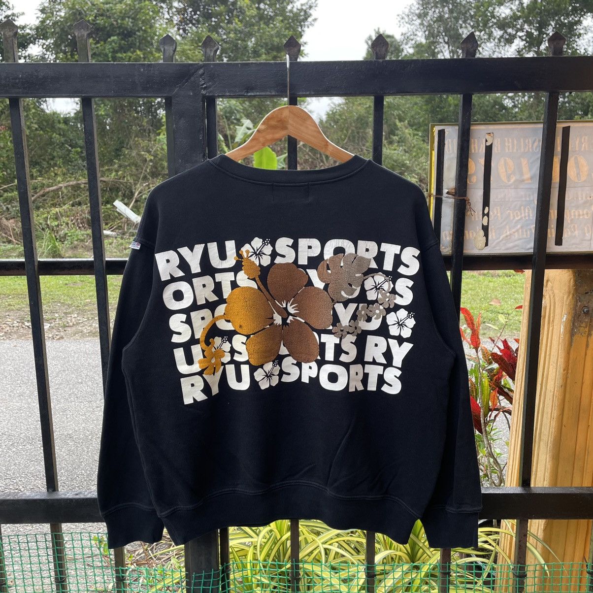 Japanese Brand 🔥🇯🇵Ryu Sports Shore Breeze Japan Big Logo Boxy Sweatshirts Size US M / EU 48-50 / 2 - 1 Thumbnail