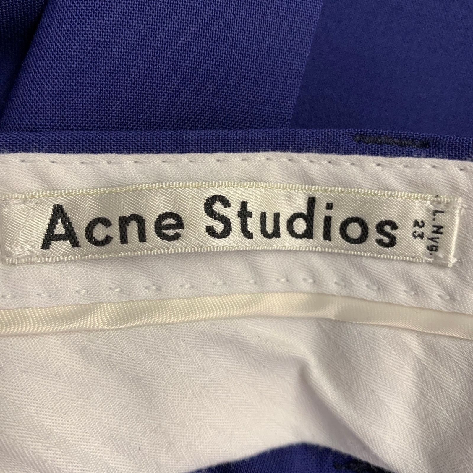 Acne Studios ACNE STUDIOS Size 36 Blue Wool Blend Notch Lapel Suit Size 36R - 11 Thumbnail