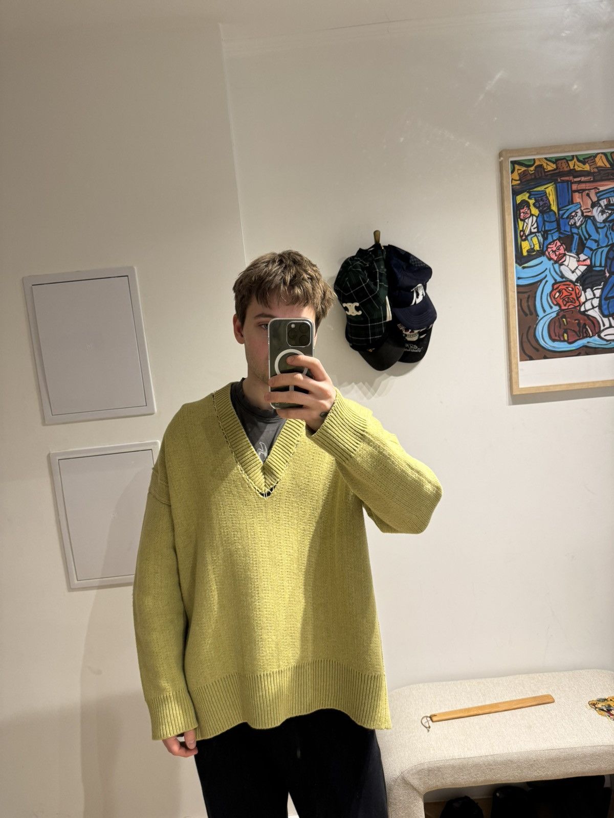 Raf Simons Raf Simons SS2022 Oversized Wool Knit Sweater Rare Designer Size US L / EU 52-54 / 3 - 5 Thumbnail