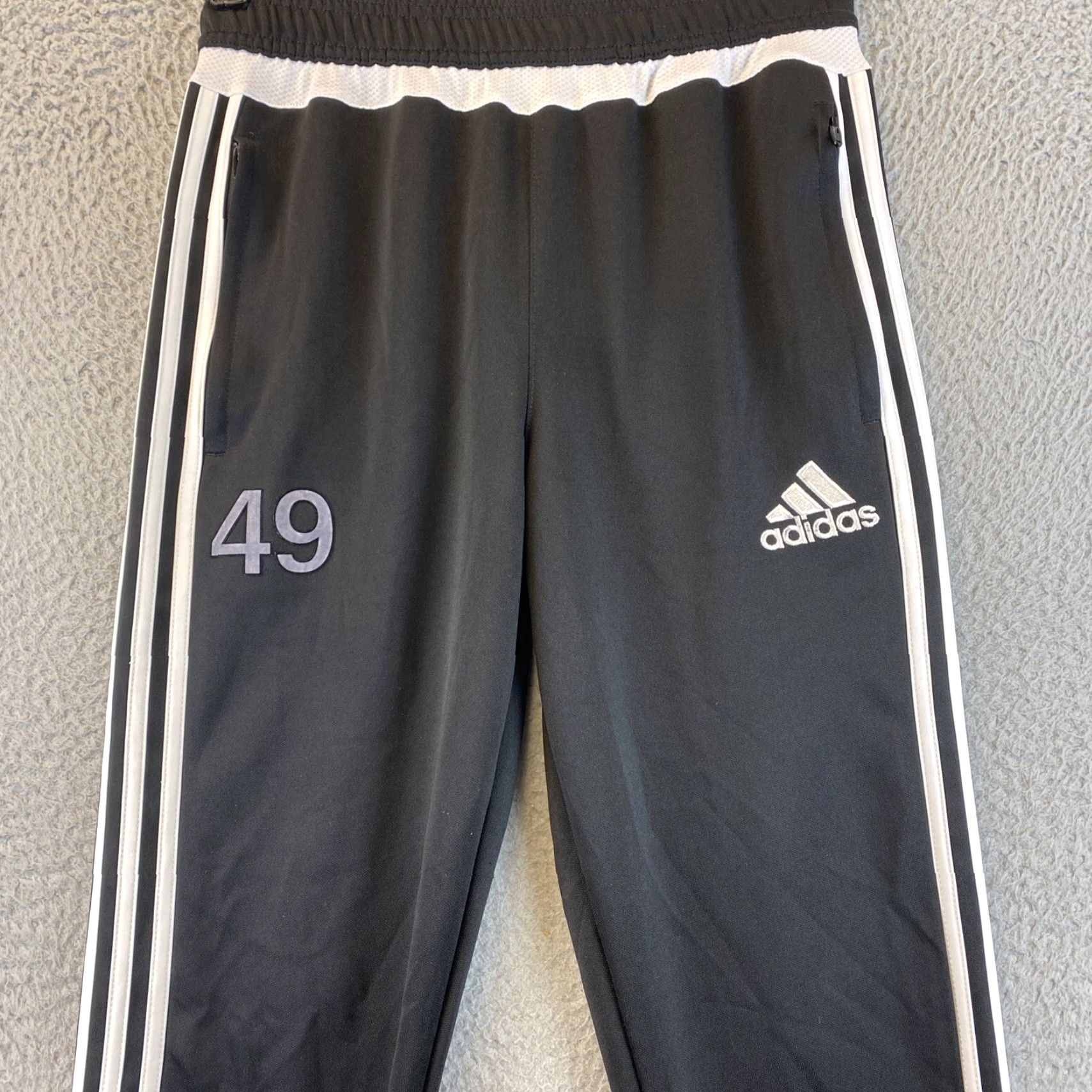 Adidas Adidas Climacool Womens Black w/ White Athletic Pants Ankle Zip Small 84-71 /79-34? Size 28" / US 6 / IT 42 - 2 Thumbnail