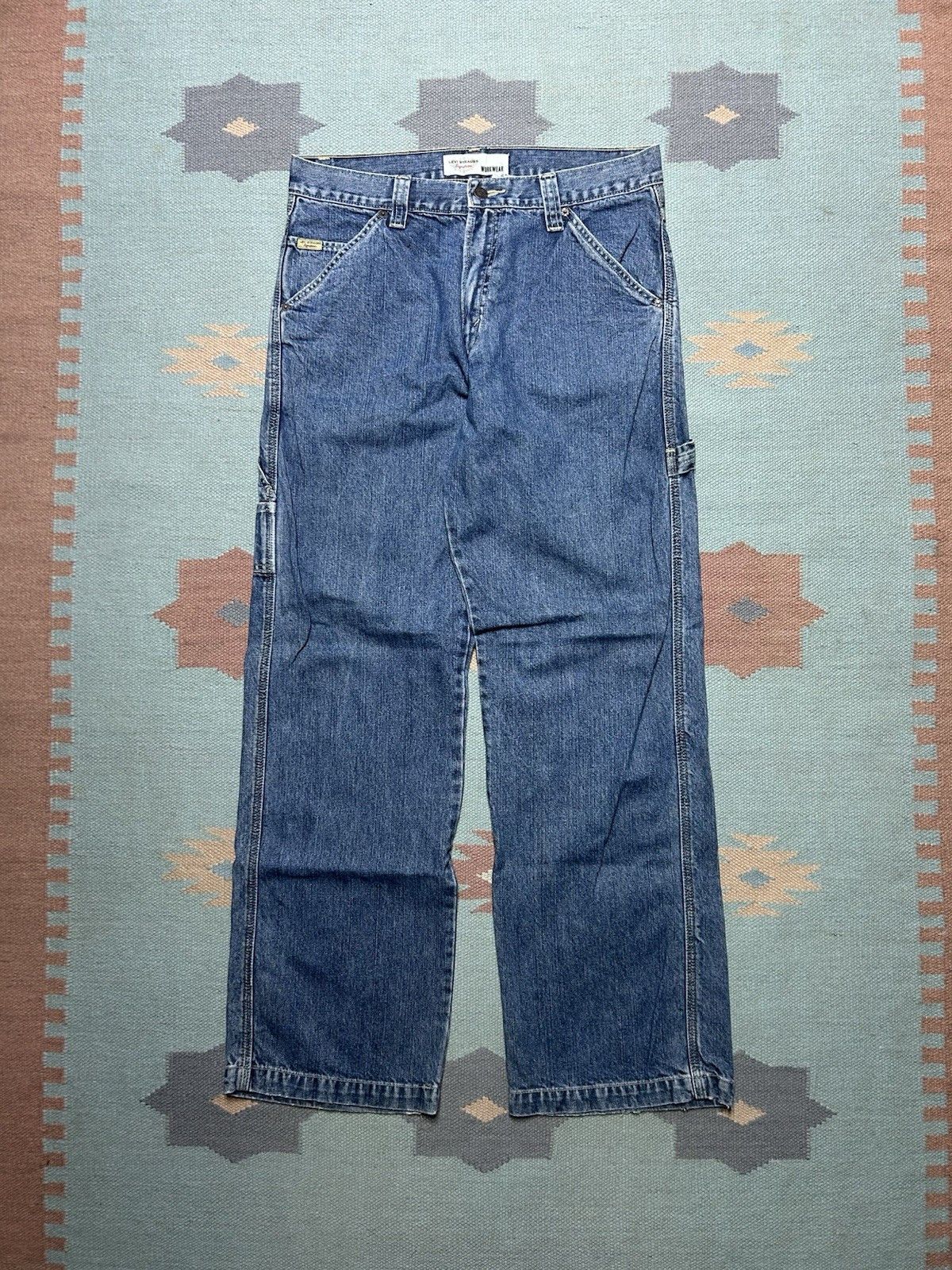 Vintage Vtg Levi’s carpenter jeans y2k baggy wide pipes skater 32x32 Size US 32 / EU 48 - 5 Thumbnail