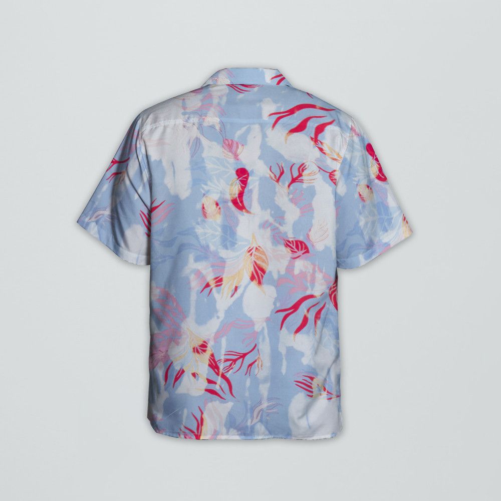 Designer Hawaiian Floral Shirt in Pale Blue Size US L / EU 52-54 / 3 - 2 Thumbnail