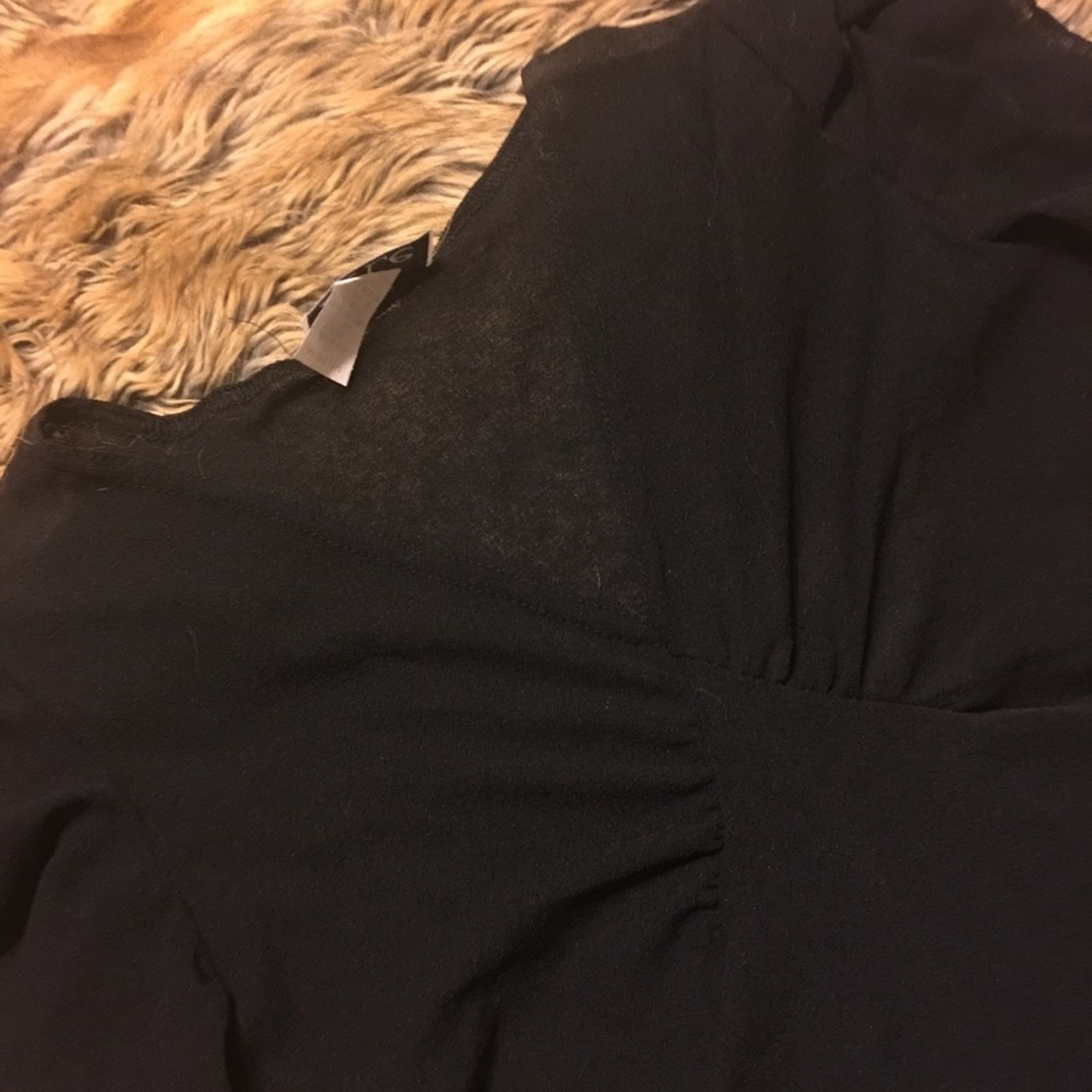 Designer Lele brand flutter sleeve top sheer stretchy NEW M Size M / US 6-8 / IT 42-44 - 5 Thumbnail