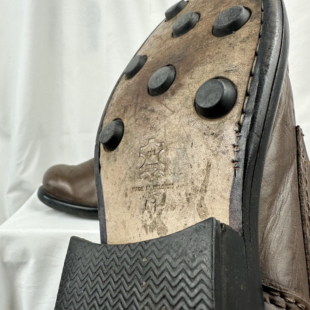 Dirk Bikkembergs Dirk Bikkembergs Leather Boots Archive 90s Military Combat Size US 9 / EU 42 - 14 Thumbnail