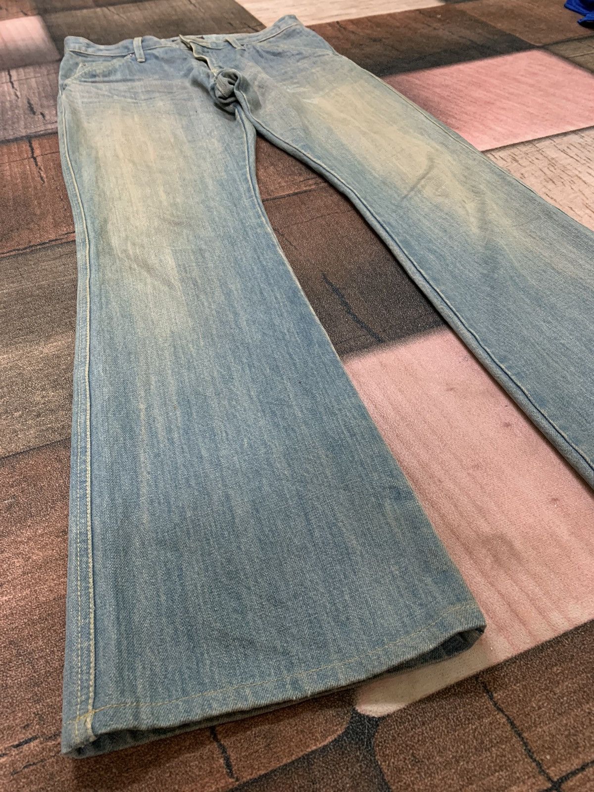 If Six Was Nine RUSTY MUD WASH MORGAN HOMME FLARE JEANS Size US 30 / EU 46 - 3 Thumbnail
