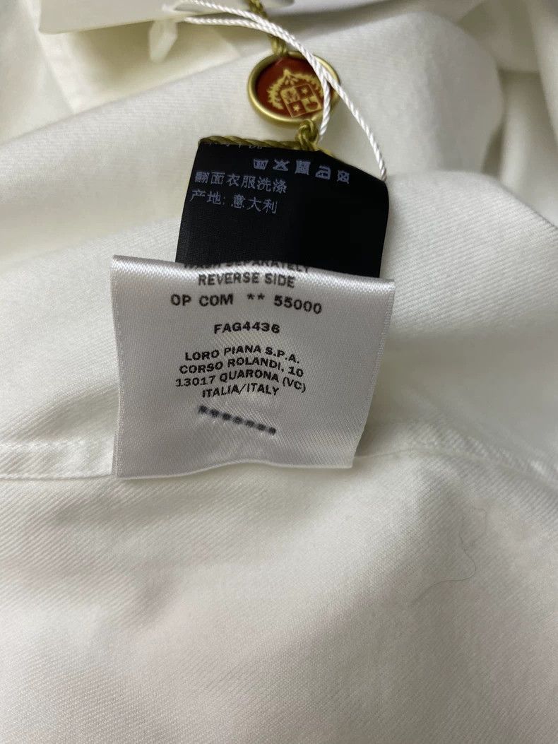 Loro Piana LORO PIANA size41 White shirt Size XS / US 0-2 / IT 36-38 - 7 Thumbnail