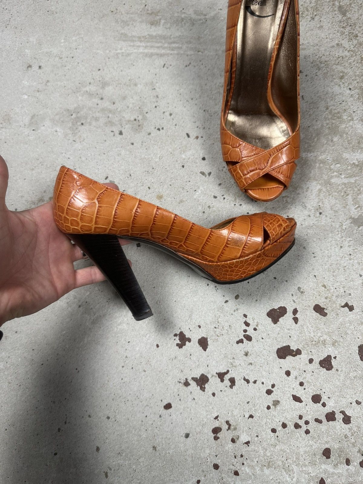 Just Cavalli 2000s Just Cavalli Genuine Leather Heels Animal Boots Size US 6 / IT 36 - 5 Thumbnail