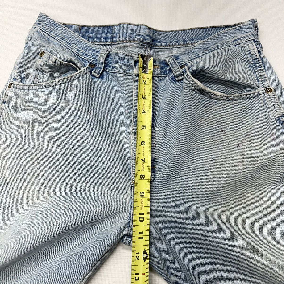 Vintage × Wrangler Wrangler Jeans Blue Straight Ripped Faded Denim Worn Y2K Size US 33 - 23 Thumbnail