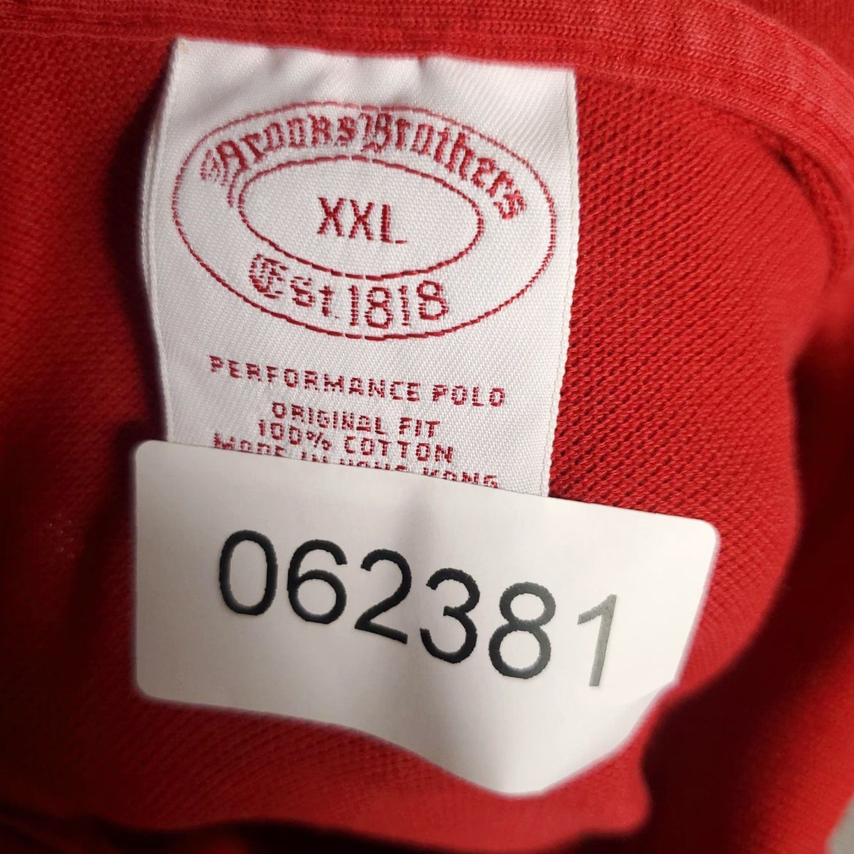 Brooks Brothers Brooks Brothers Mens Polo Shirt 2XL Short Sleeve Red Classic Casual Golf Tennis Size US XXL / EU 58 / 5 - 8 Thumbnail