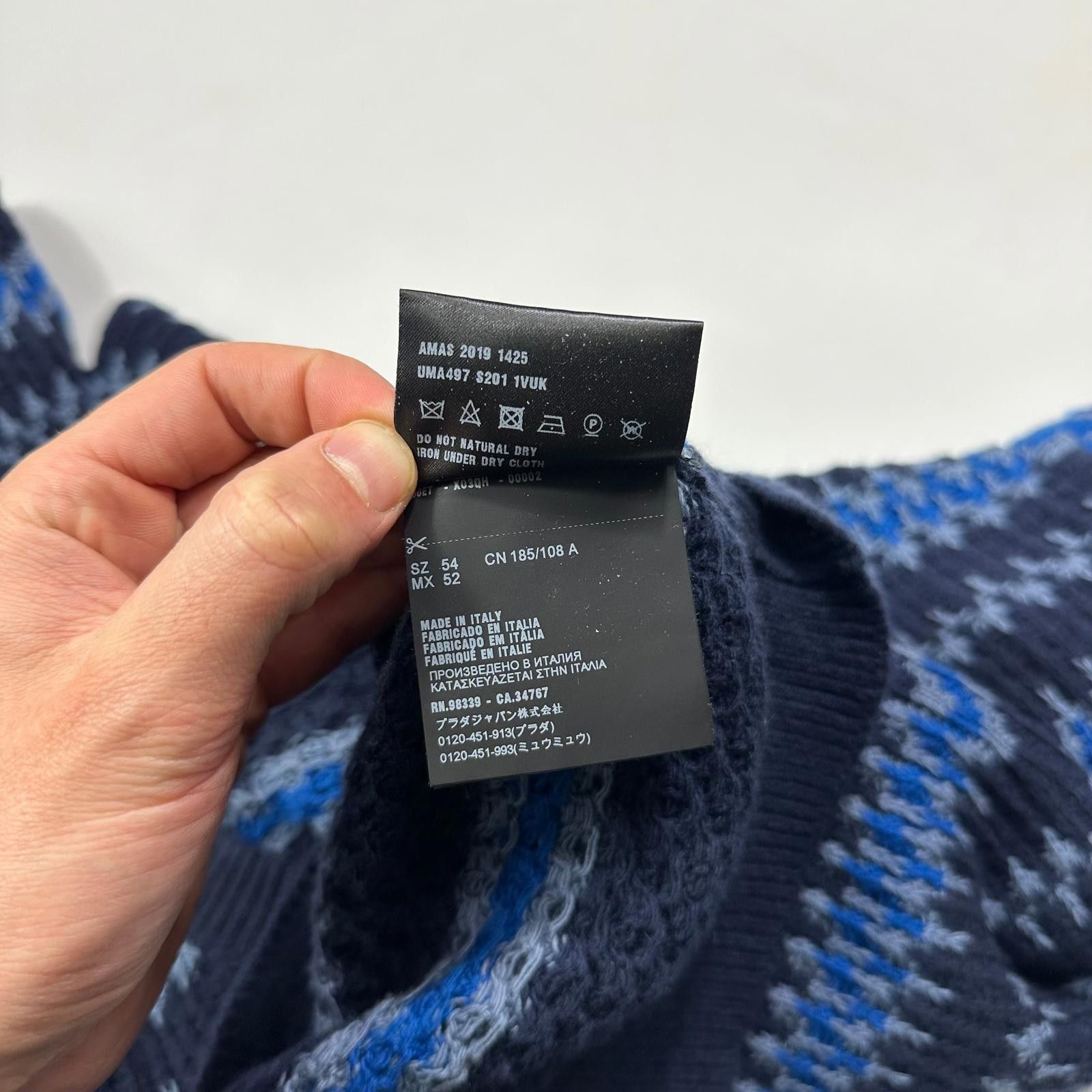 Prada Prada 2019 Lightning Cashmere Wool Logo Knit - IT54 (L) Size US L / EU 52-54 / 3 - 8 Thumbnail