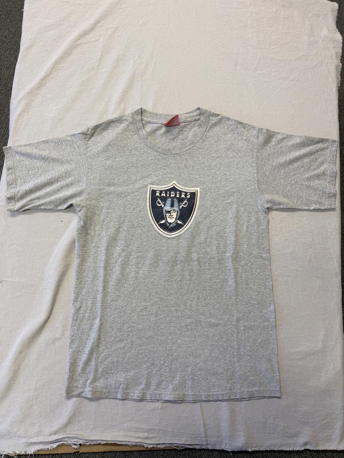 NFL Y2K NFL RaidersT-shirt Embossed Patch Glow T-shirt - L Size US L / EU 52-54 / 3 - 1 Thumbnail