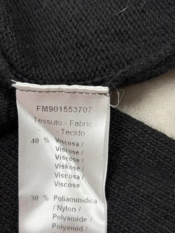 Daniele Alessandrini 2000s Daniele Alessandrini Red Line Black Wool Sweater Size US S / EU 44-46 / 1 - 9 Thumbnail