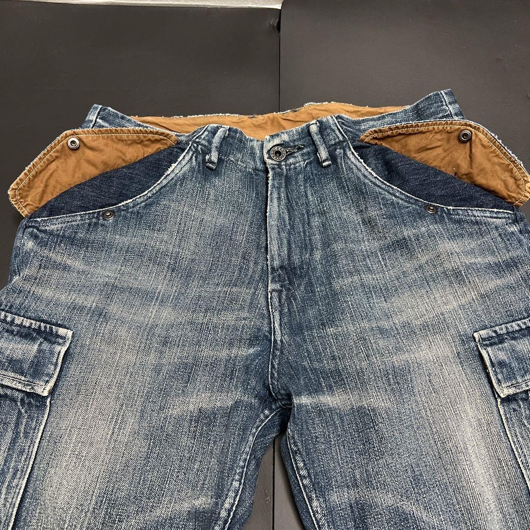 Kapital kapital kiro hirata denim cargo pants Size US 33 - 8 Thumbnail
