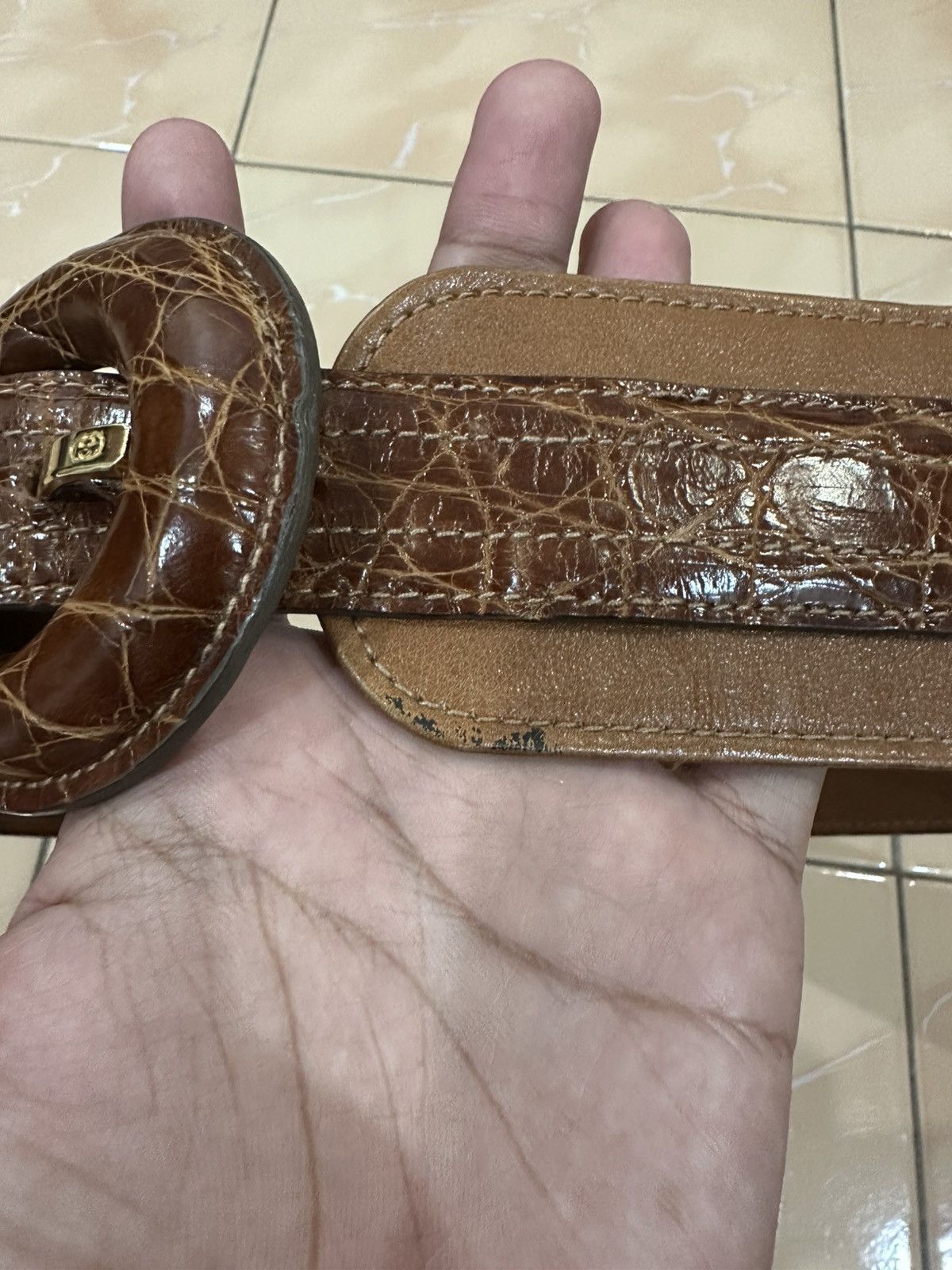 Gucci Gucci Wide Leather Belt Size ONE SIZE - 4 Thumbnail
